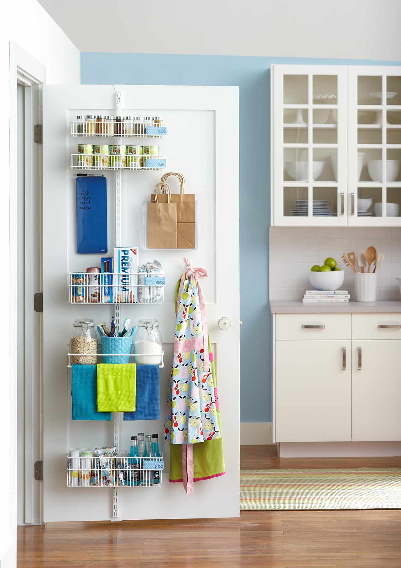 V Shape Wall Kitchen Cabinet Storage Racks Cloth Hangers Towel Key Holder Sticky 