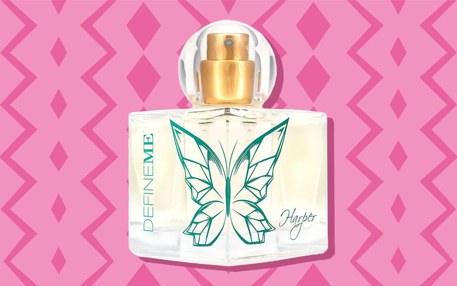 perfume bottle with butterfly