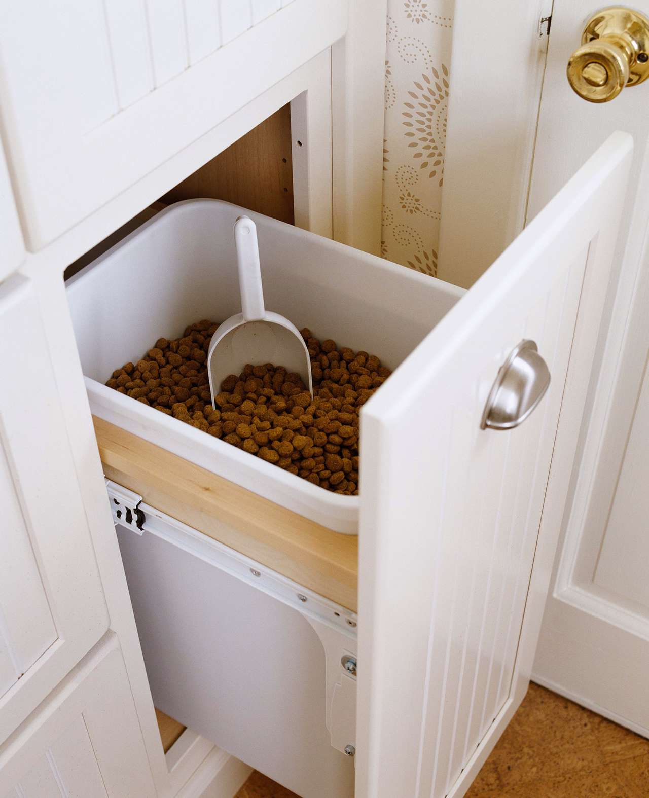 dog food hidden compartment drawer entryway
