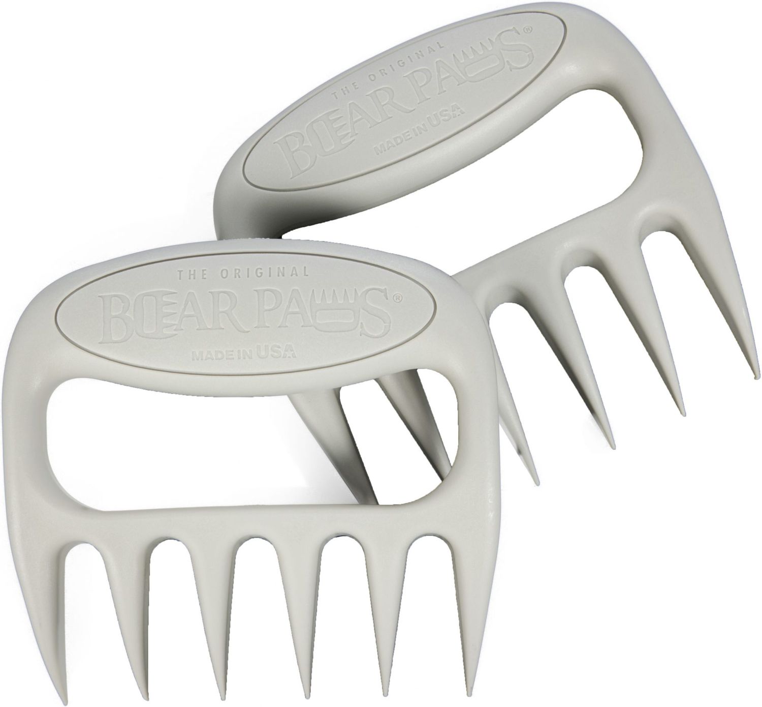 Gray Bear Paws Meat Shredder Claws on white surface