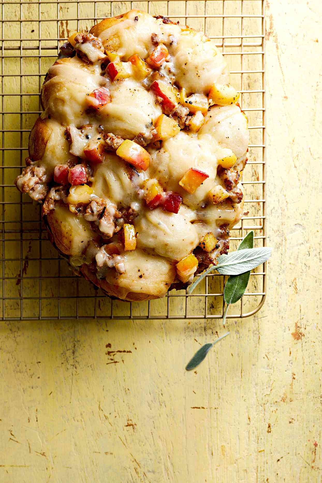Sausage, Apple, and Cheddar Monkey Bread