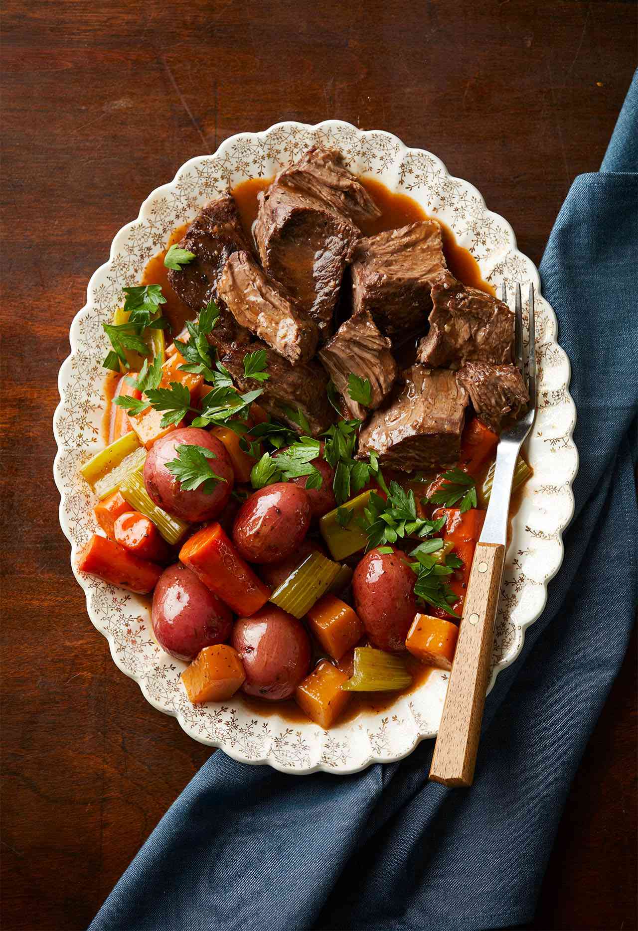 Red Wine and Caramelized Onion Pot Roast