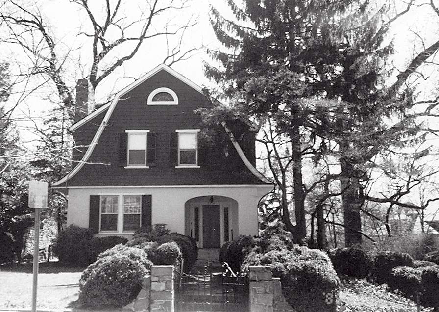 Before photo black and white Dutch Colonial Home Addition
