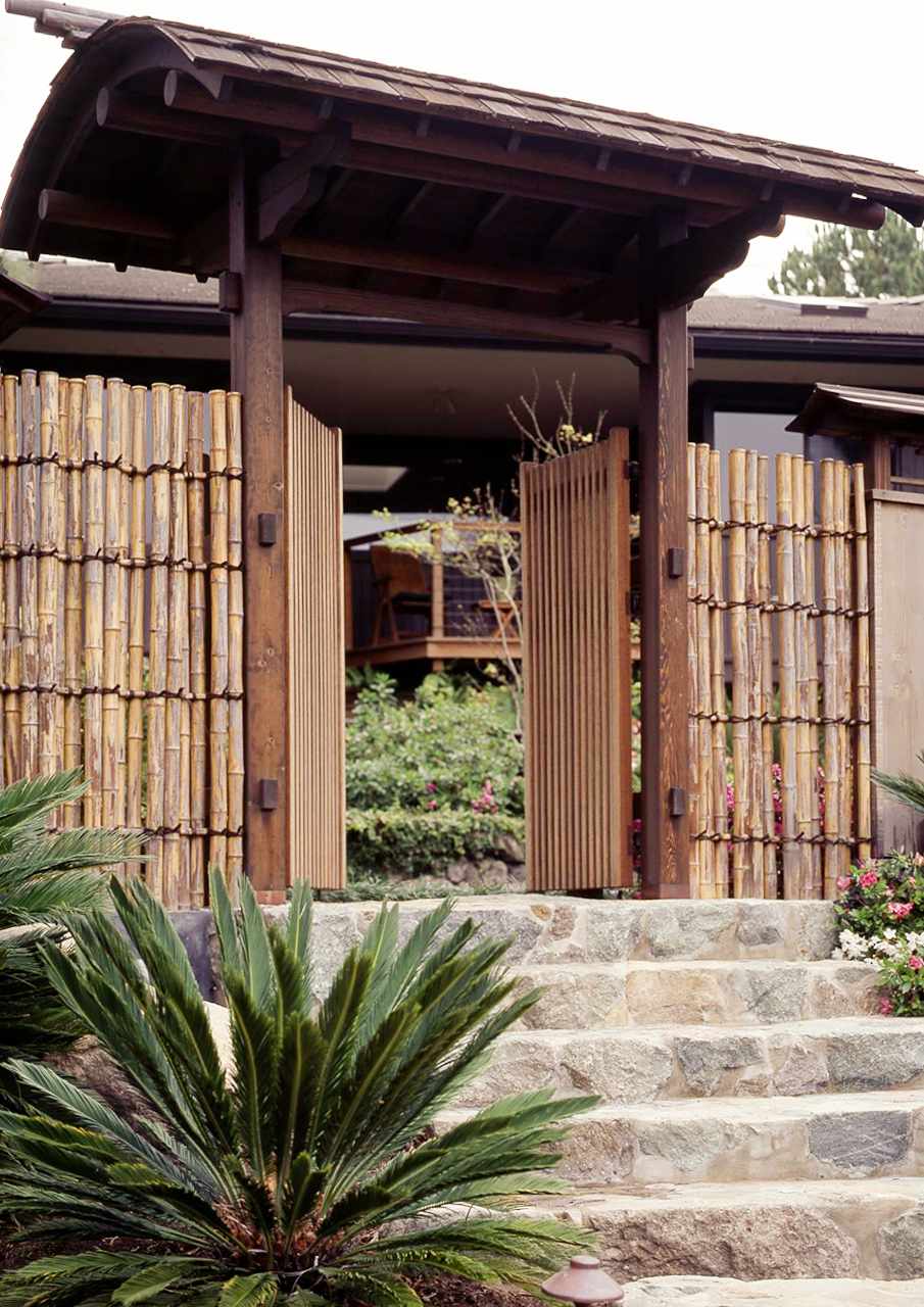bamboo gateway japanese garden