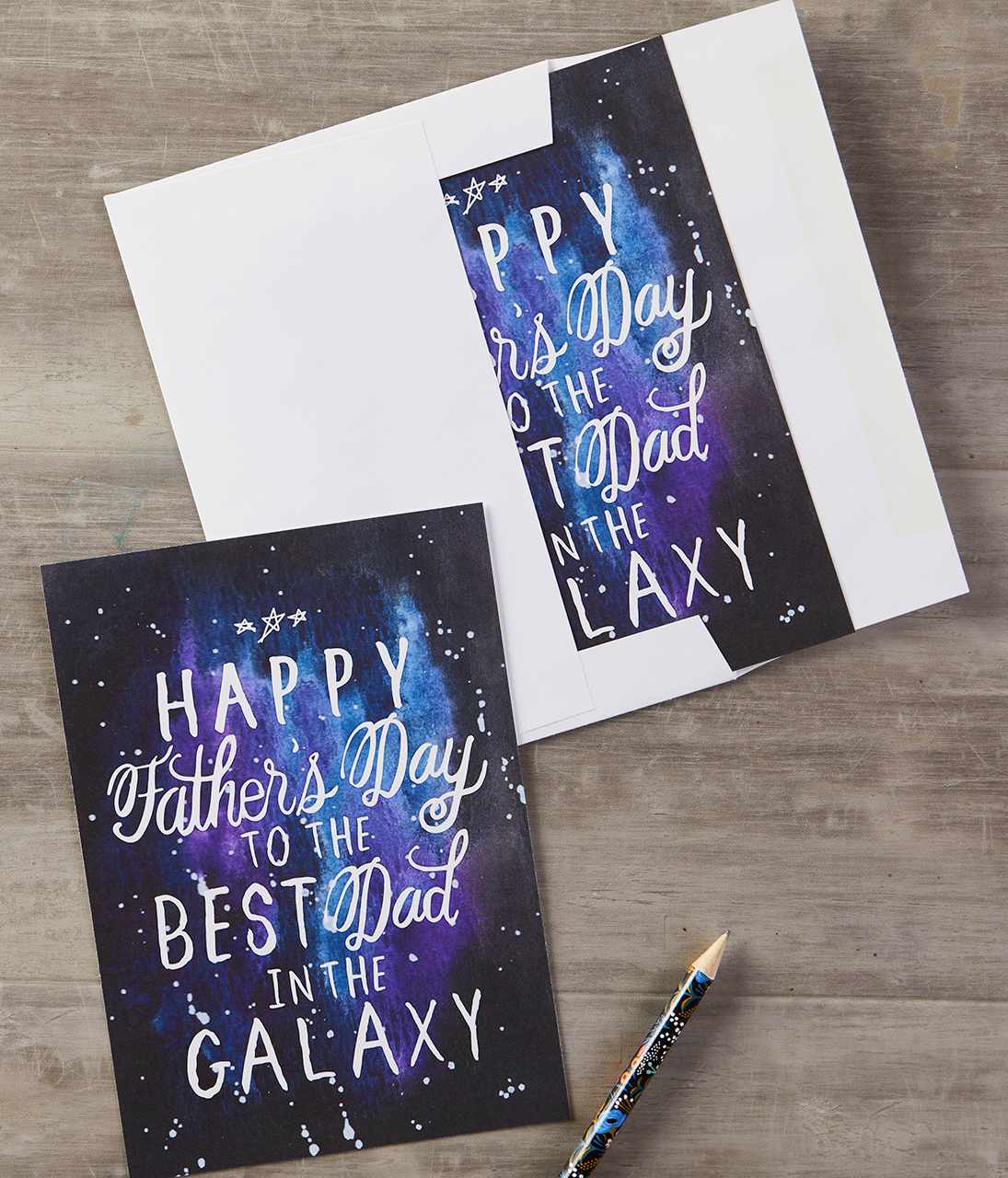 Best Dad in the Galaxy greeting card