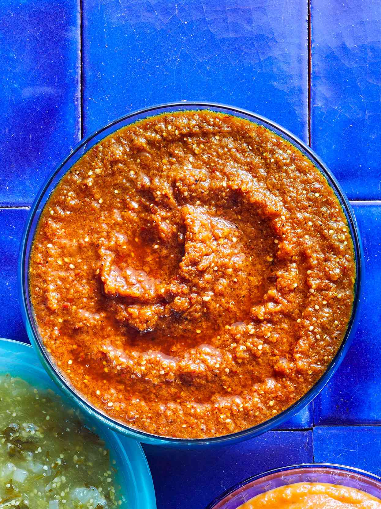 Salsa with Dried Chiles and Tomatillos