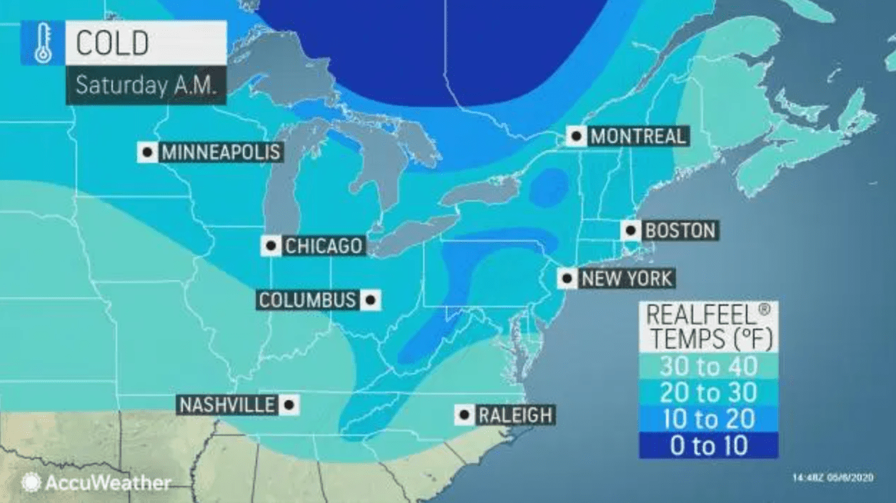 accuweather cold map