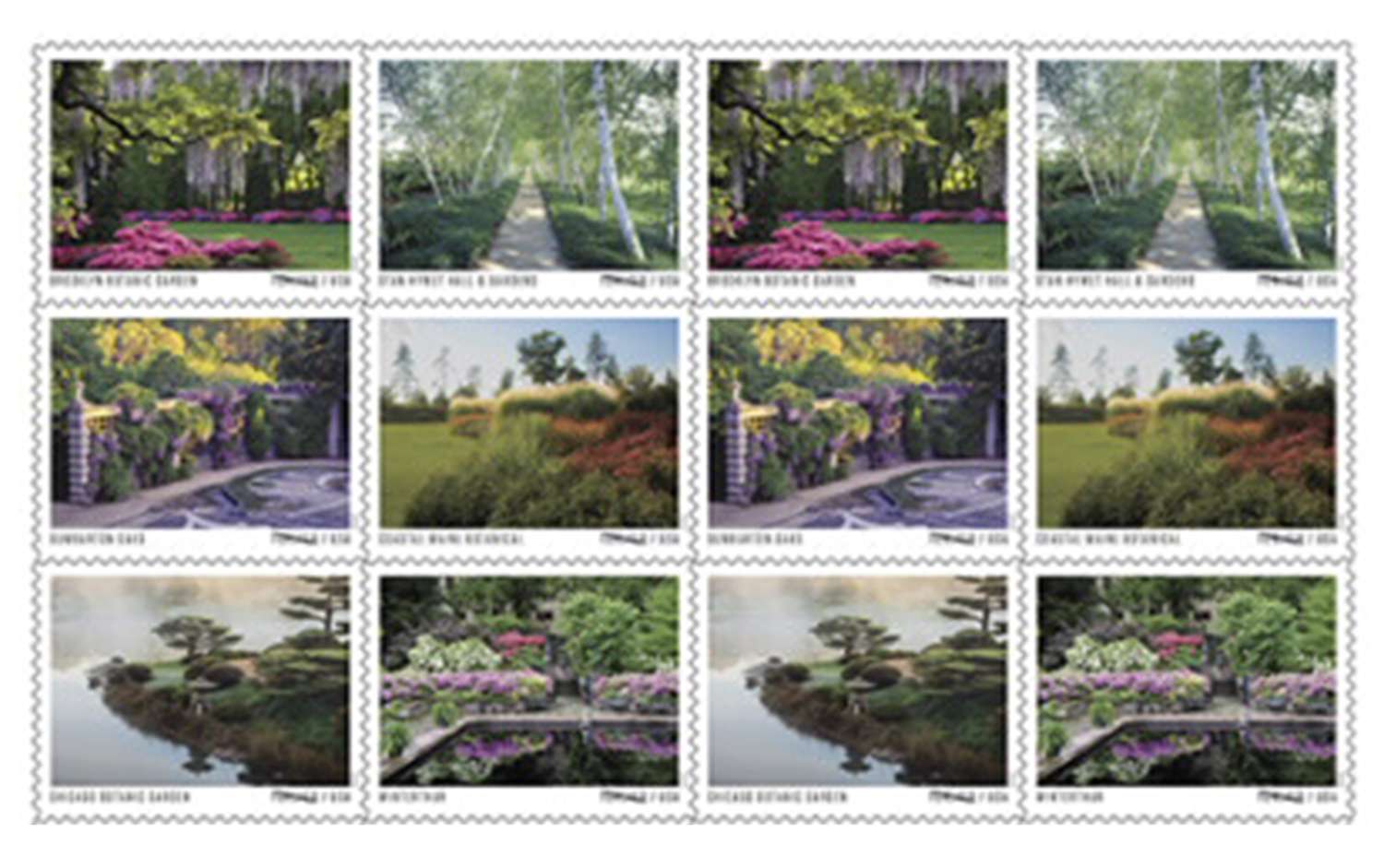 New garden themed USPS stamps