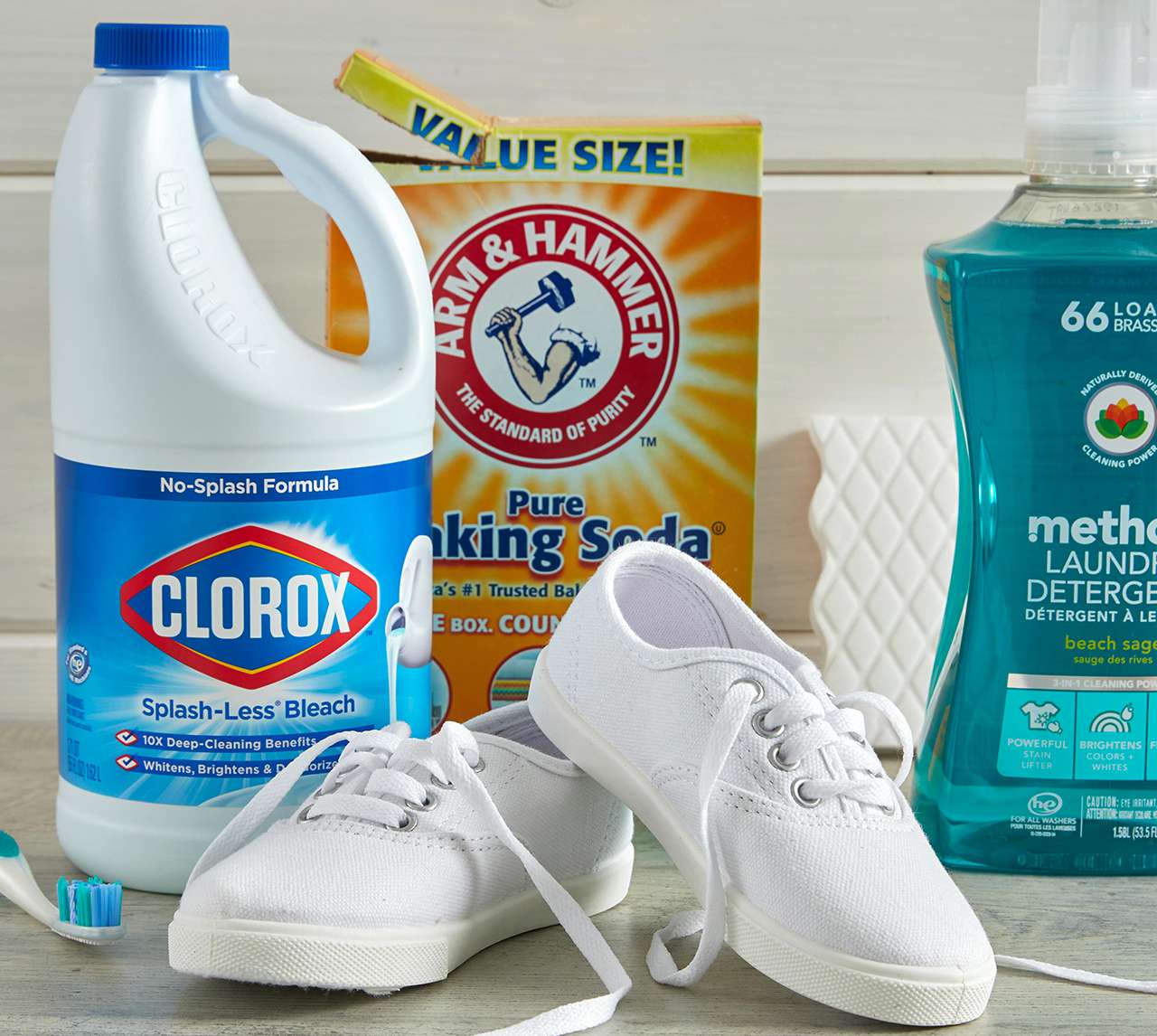 cleaning products white shoes