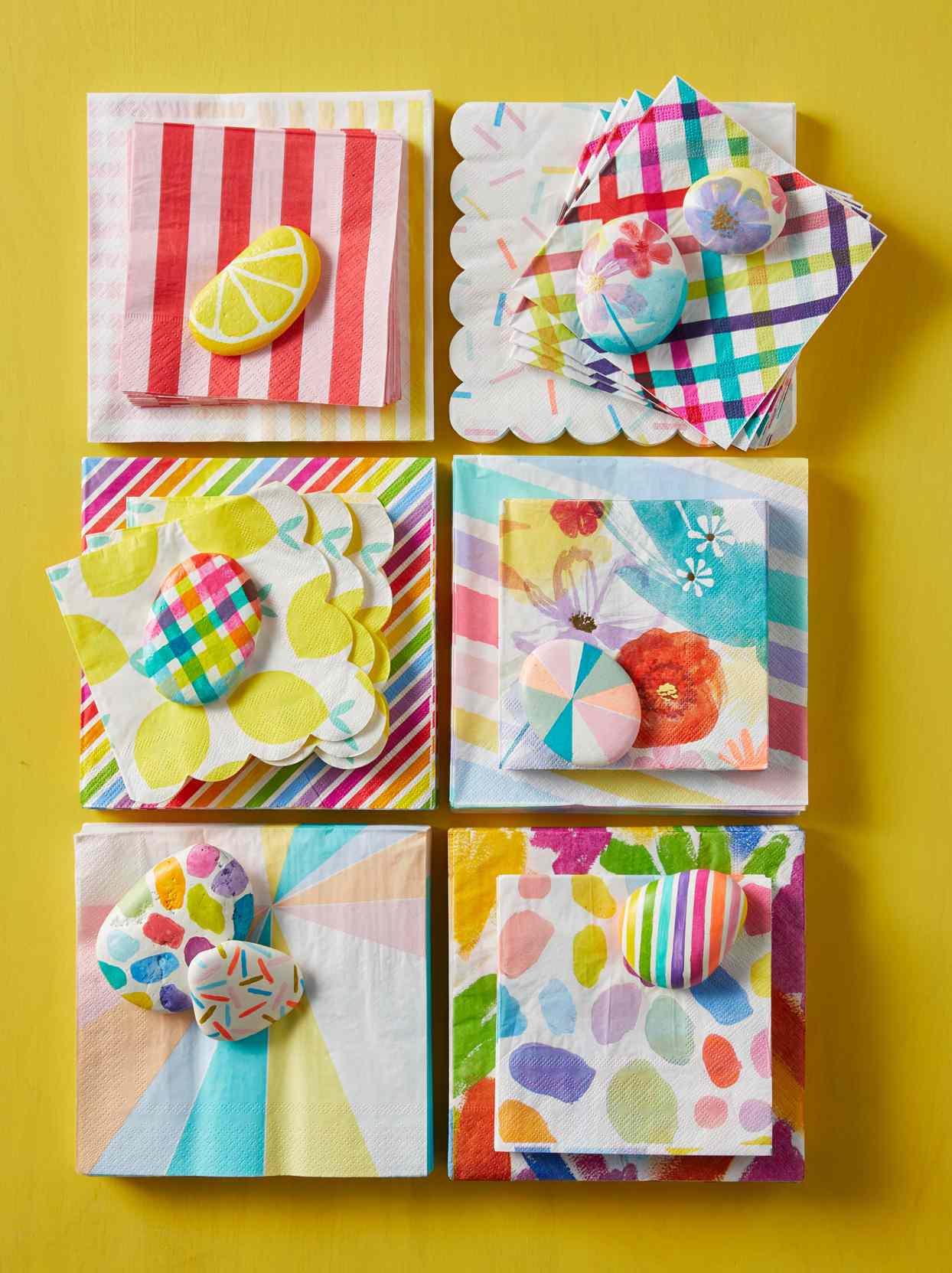 various patterned colorful napkins