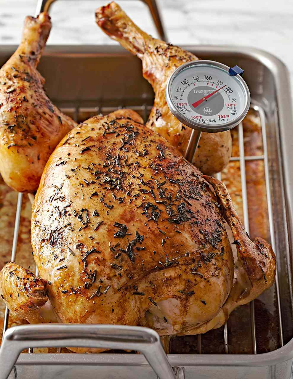 meat thermometer roasted chicken