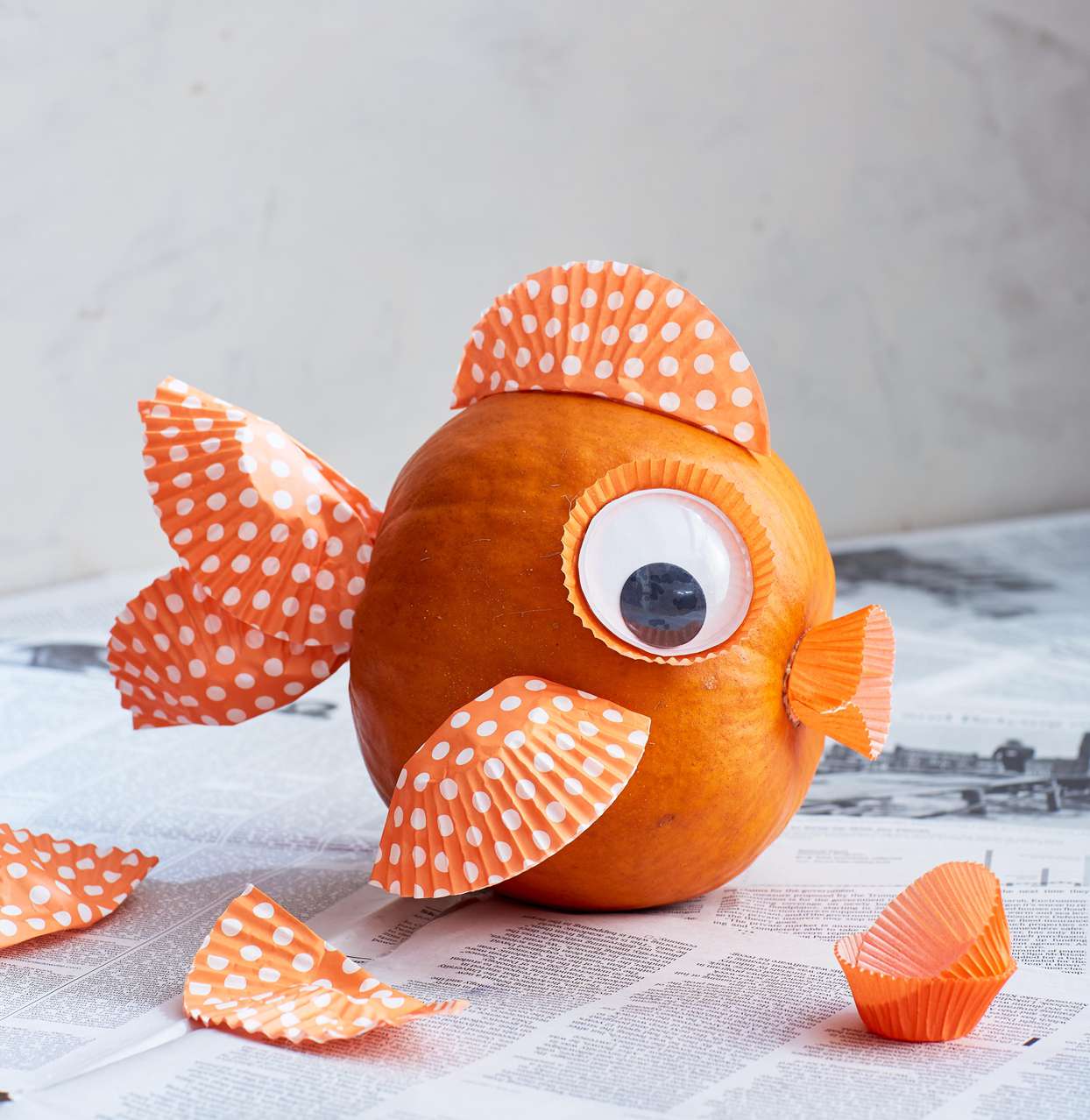 orange fish pumpkin