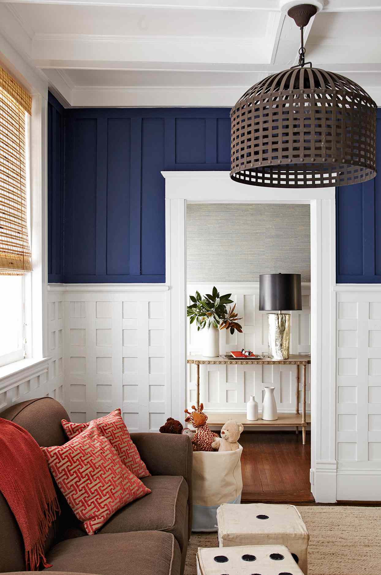 Blue and White Walls