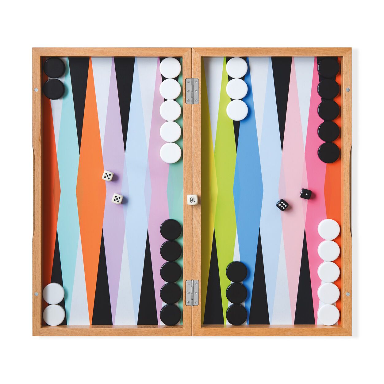 colorful backgammon game board