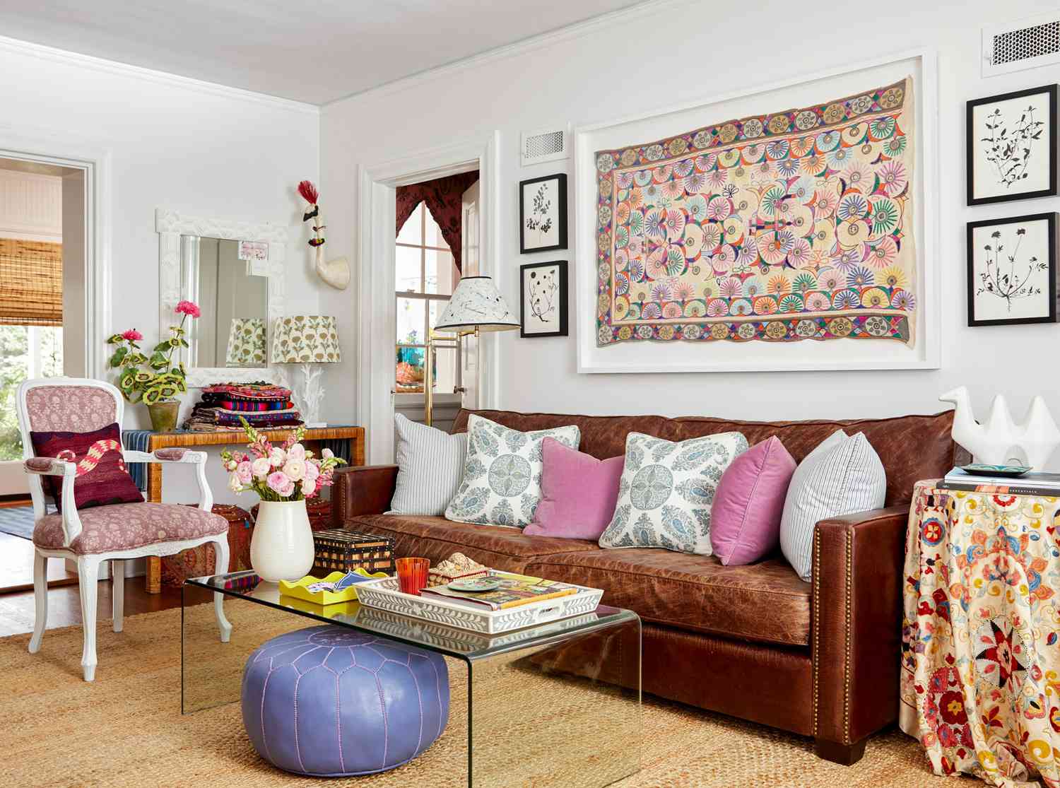 decorative living area sofa