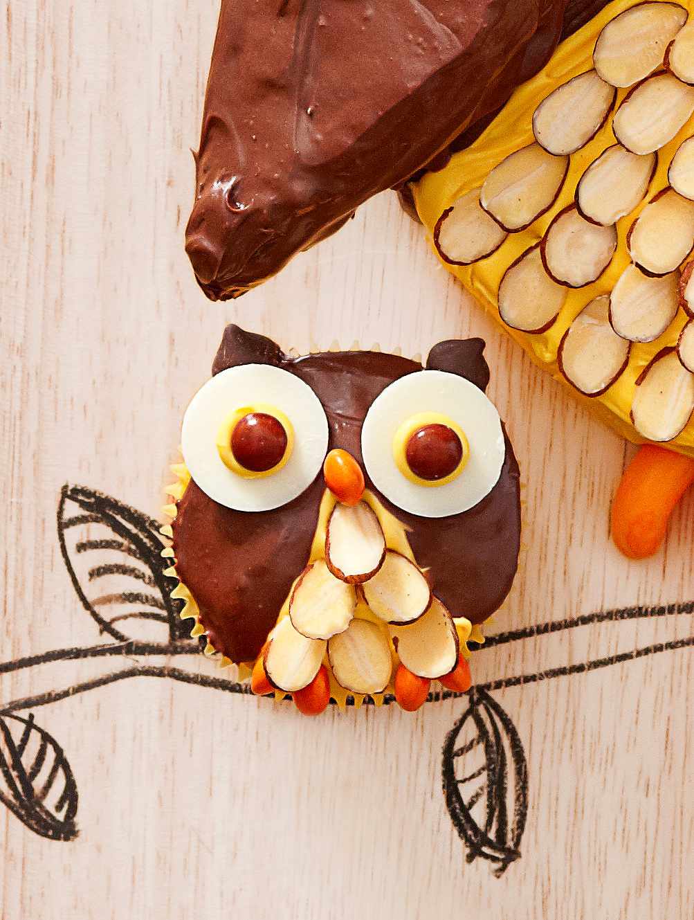 Baby Owl Cupcakes