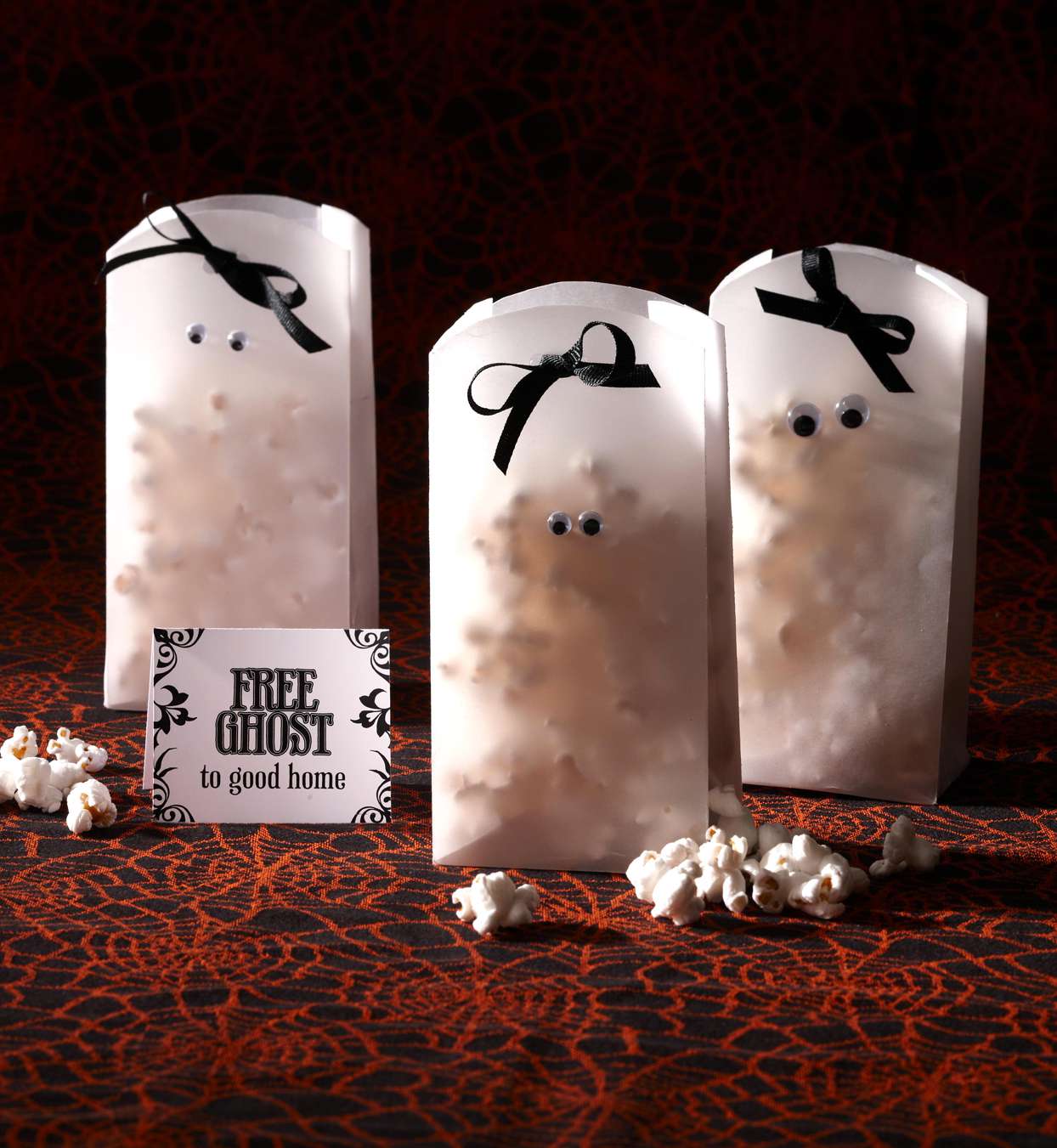 Ghostly Popcorn Bags