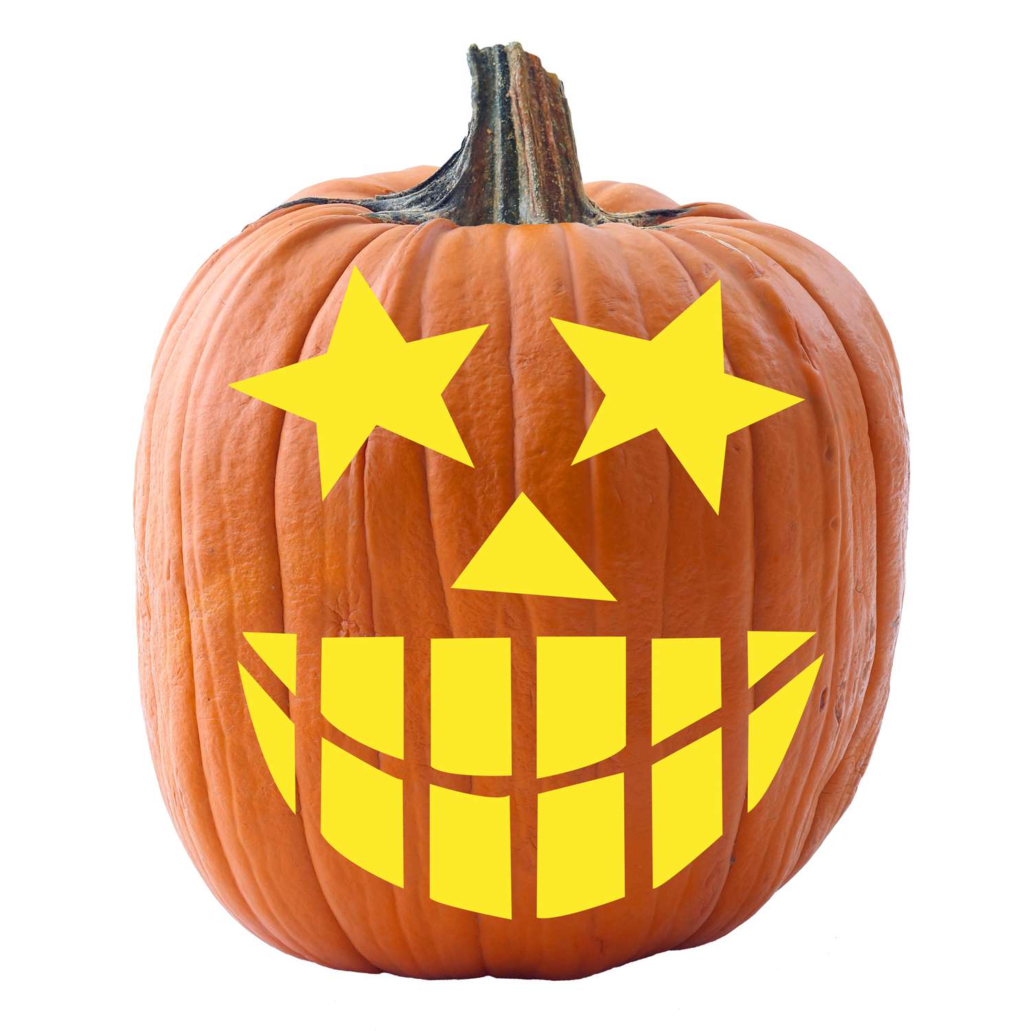 pumpkin with Starry-Eyed stencil