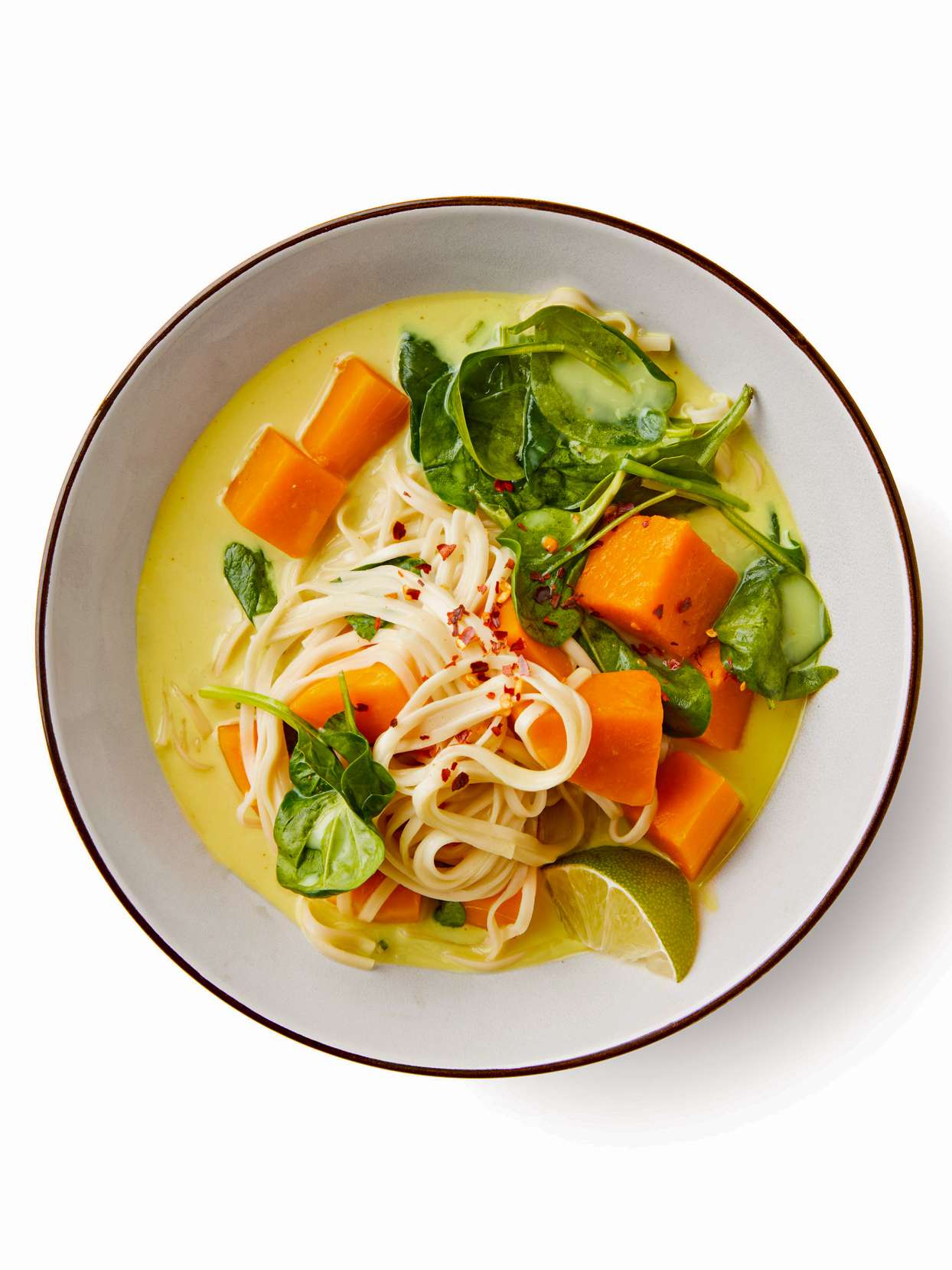 Squash and Curried Noodle Soup