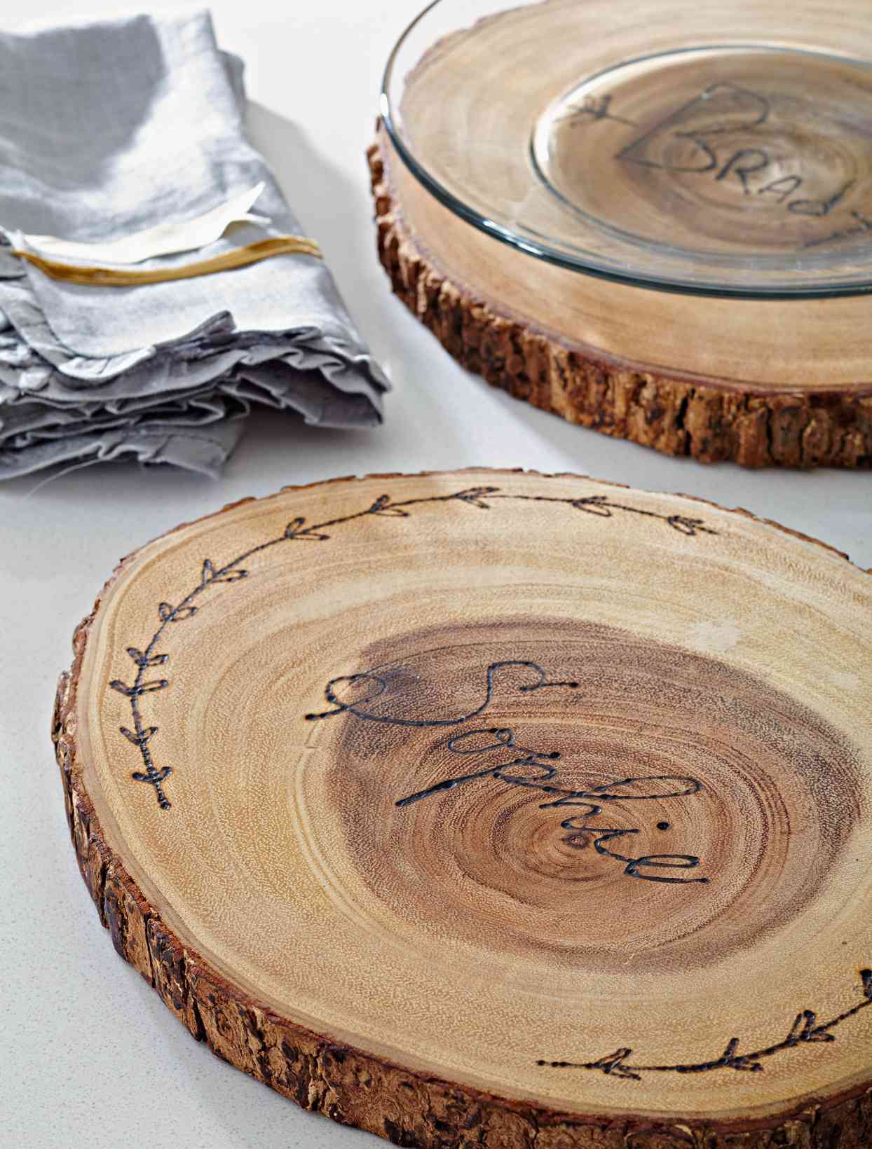 Wooden Tabletop Signature Decor