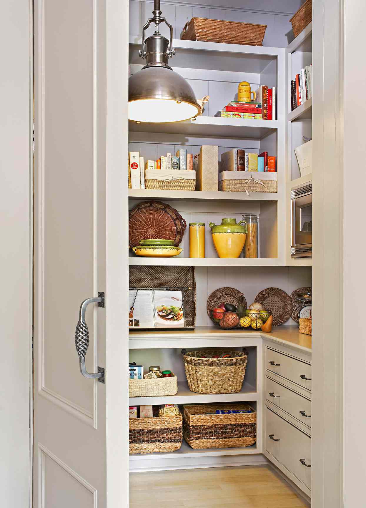 country style walk in pantry