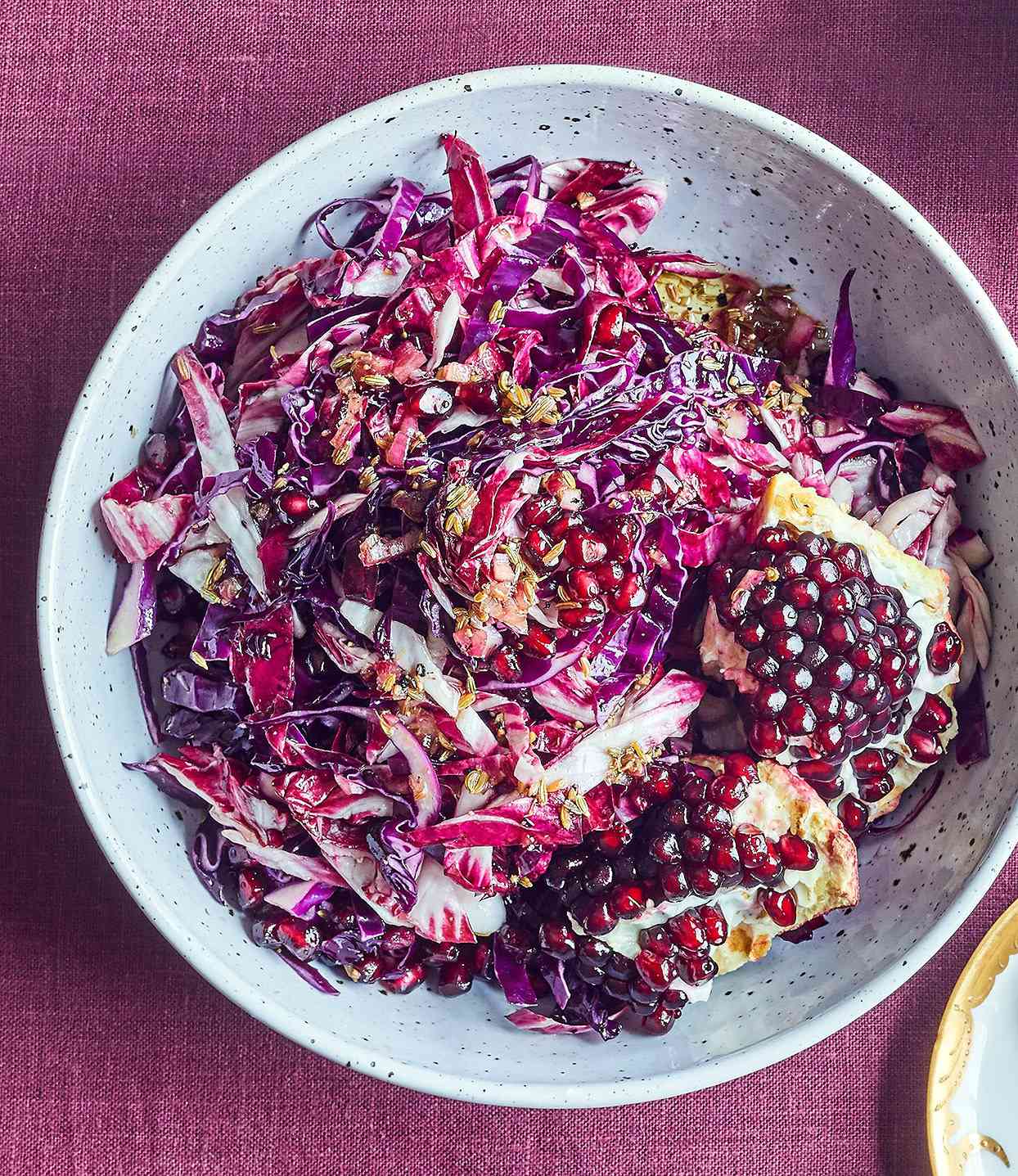 Red Cabbage and Radicchio Slaw