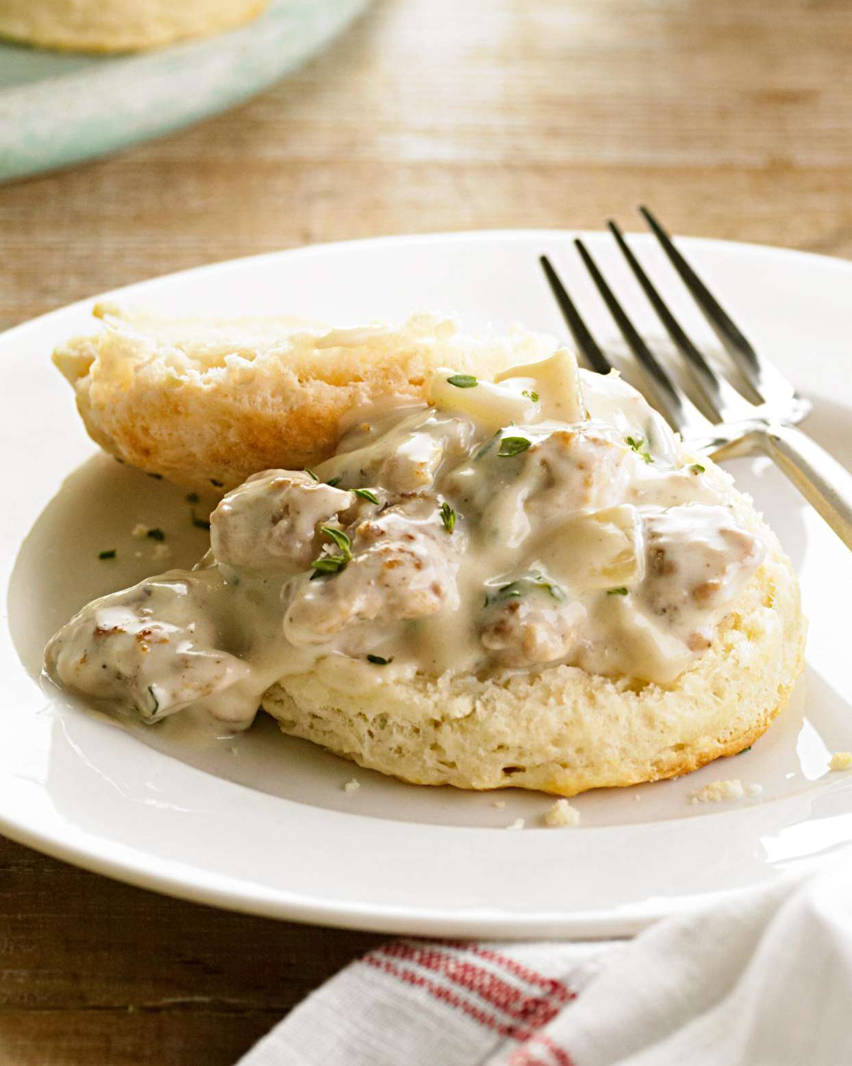 Flaky Biscuits and Sausage Gravy