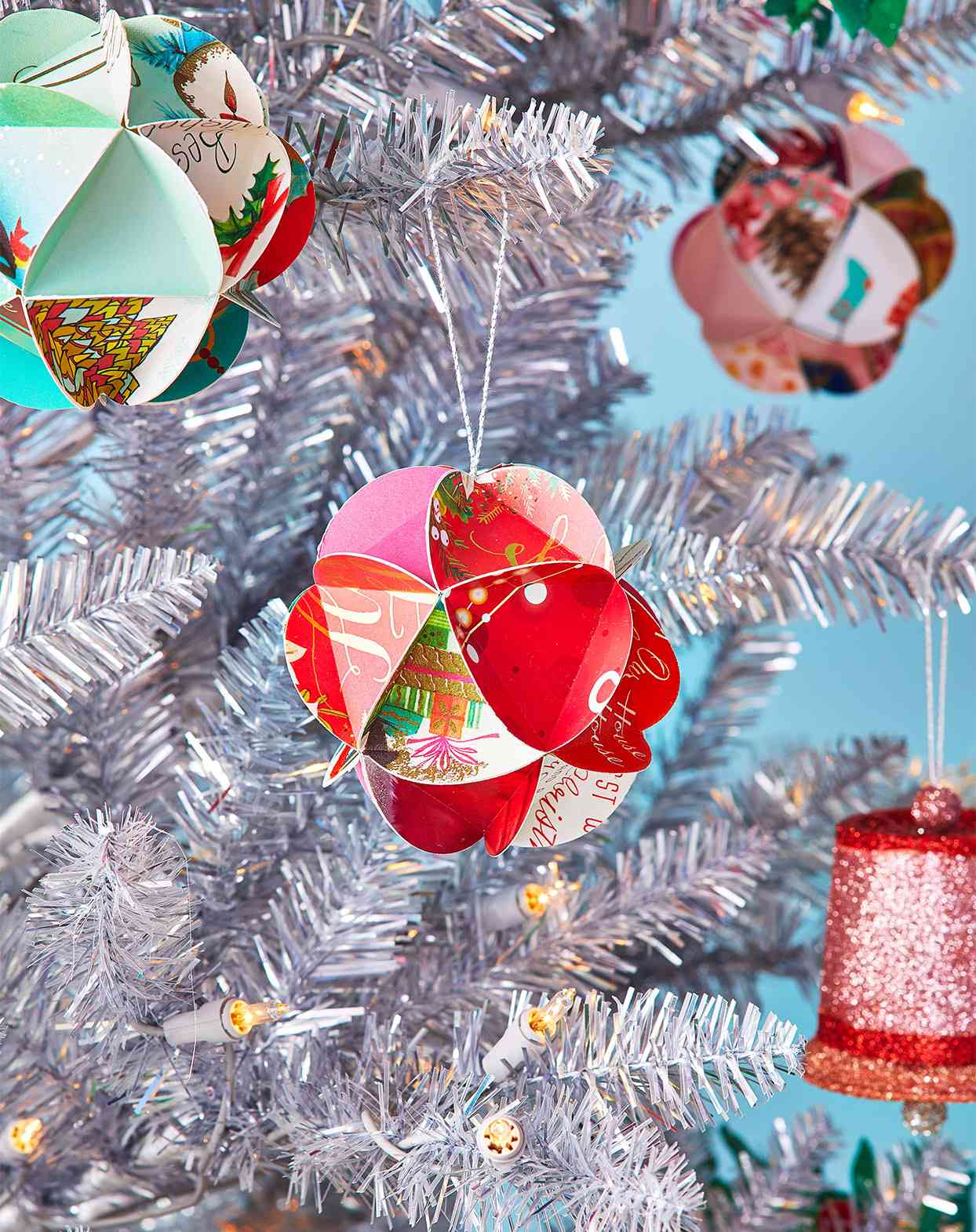 whimsical holiday greeting card ornaments