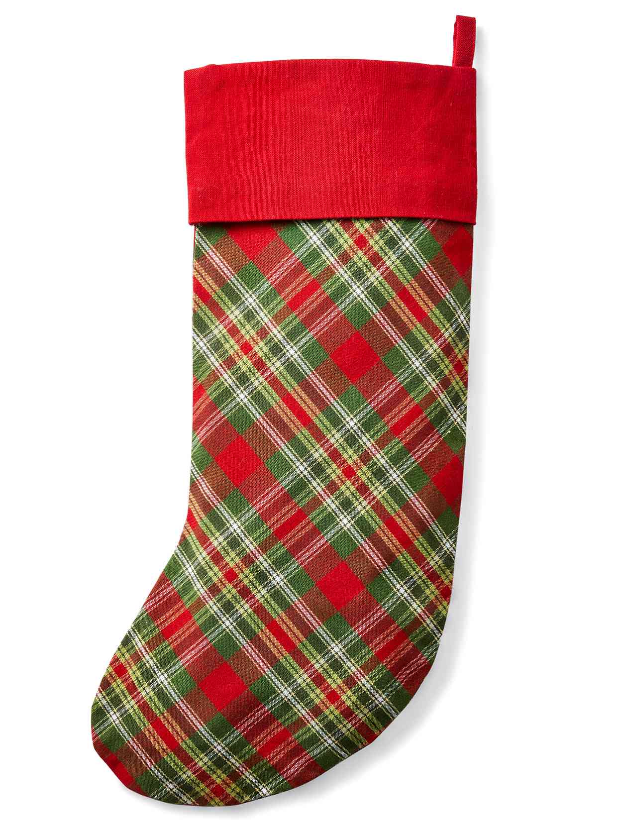 Williamsburg Greenhow red and green Christmas stocking