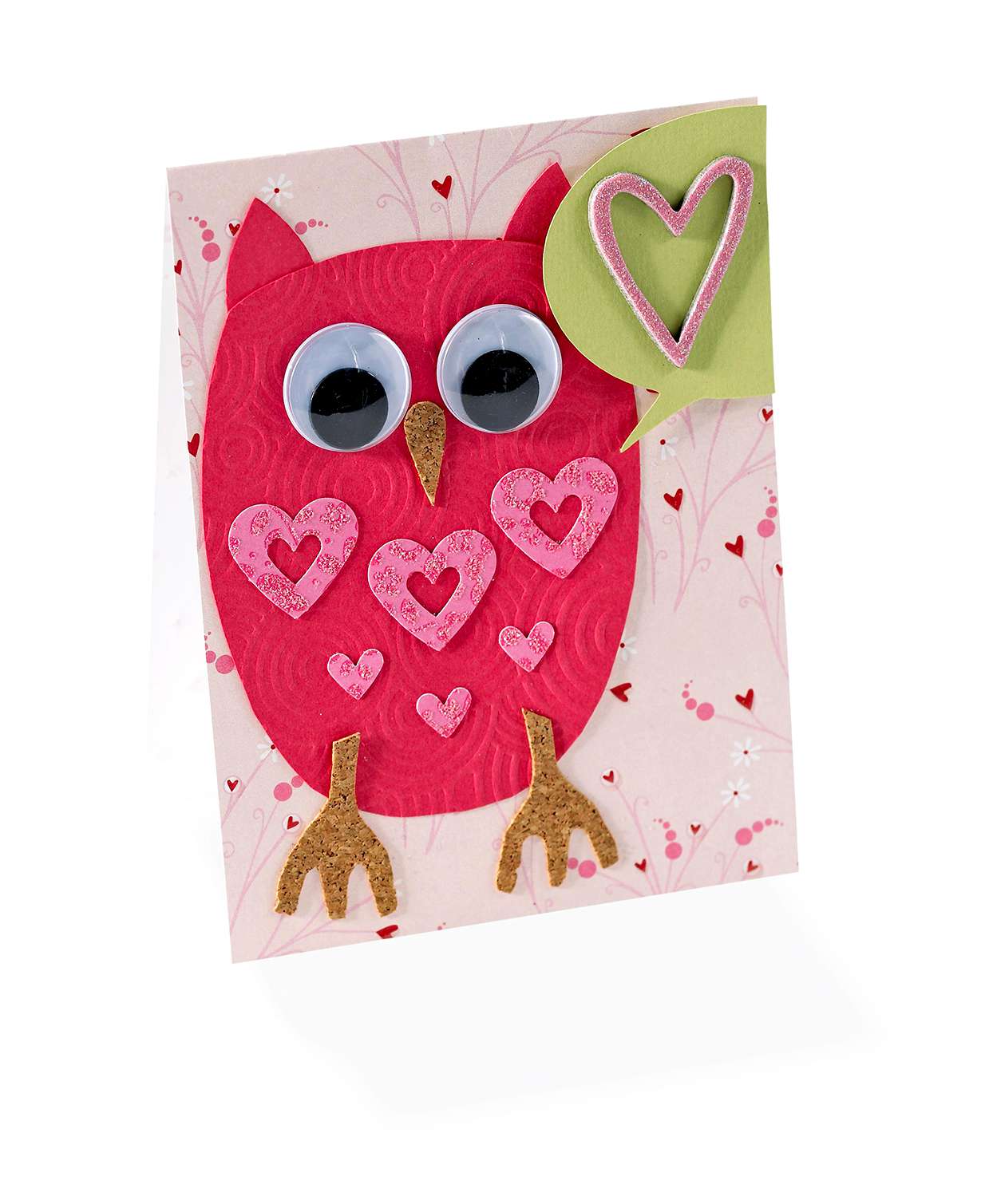 cute owl valentine's day card