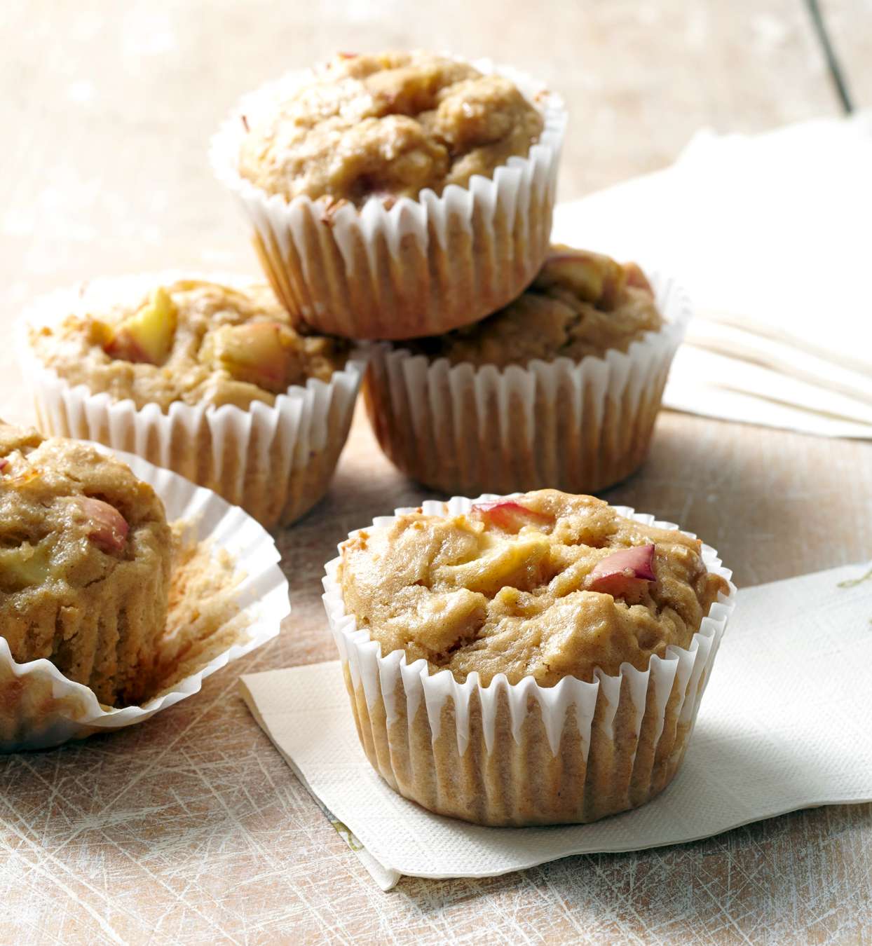 Spiced Apple and Chickpea Muffins