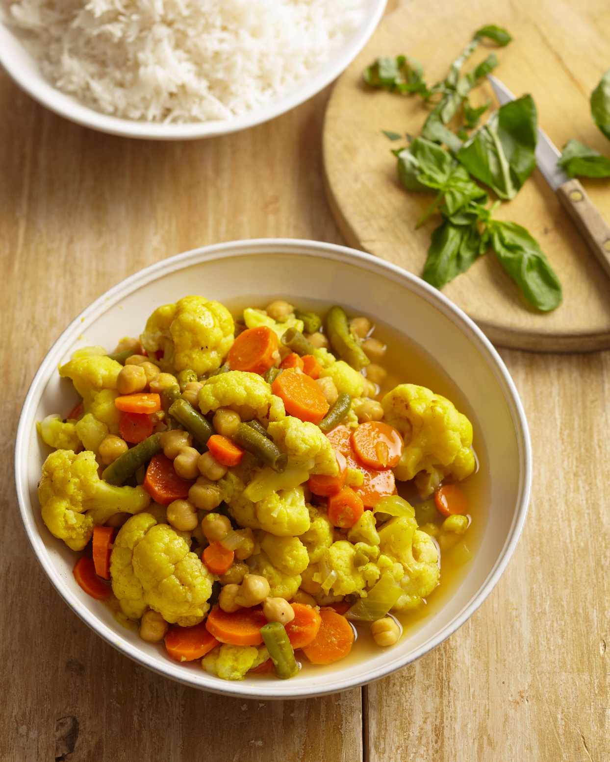 Vegetable-and-Garbanzo Curry