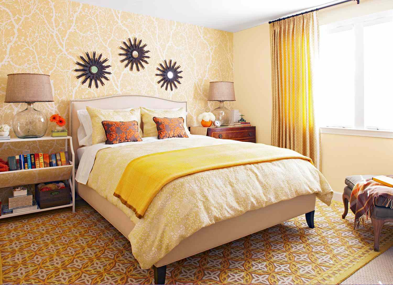 yellow bedroom color scheme