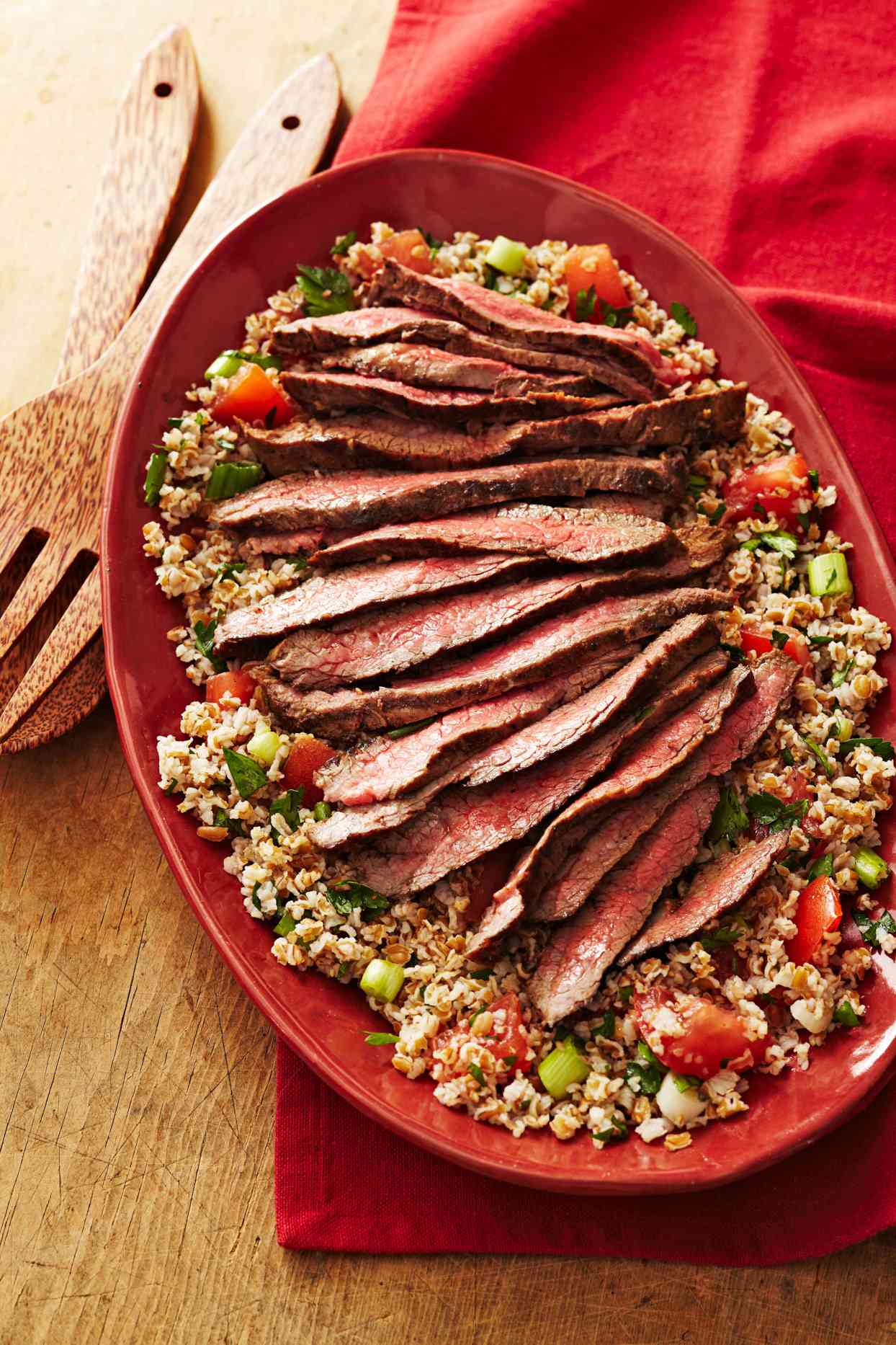 Lebanese Beef and Tabbouleh Salad