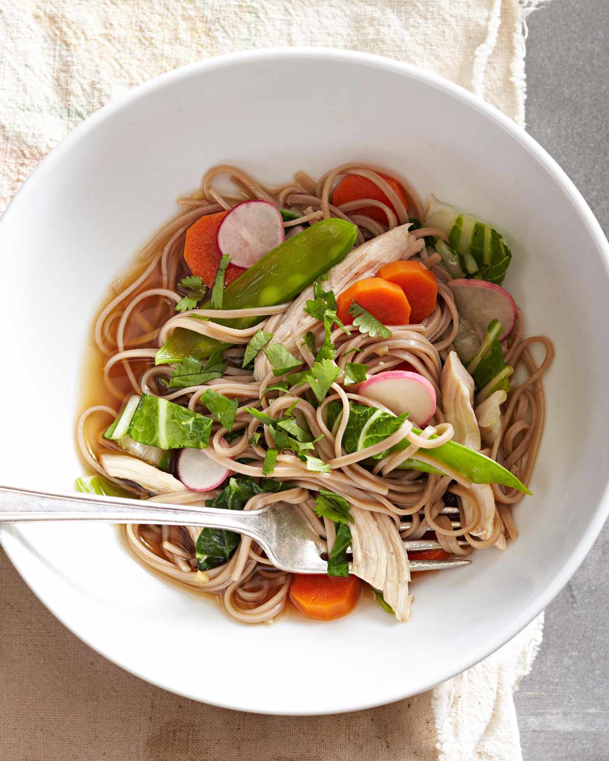 Soba Noodles with Spring Vegetables