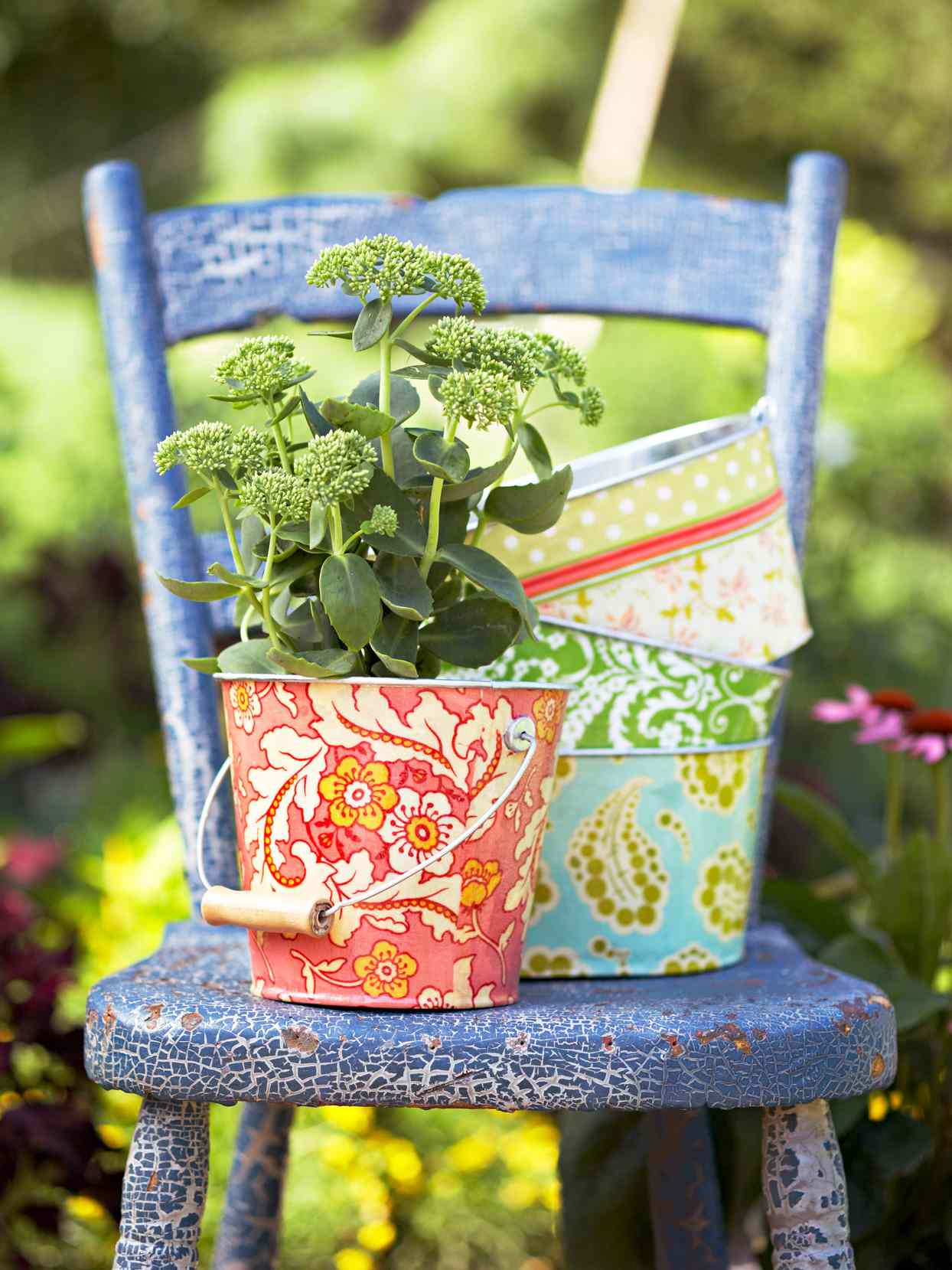 Fabric-Wrapped Spring Containers