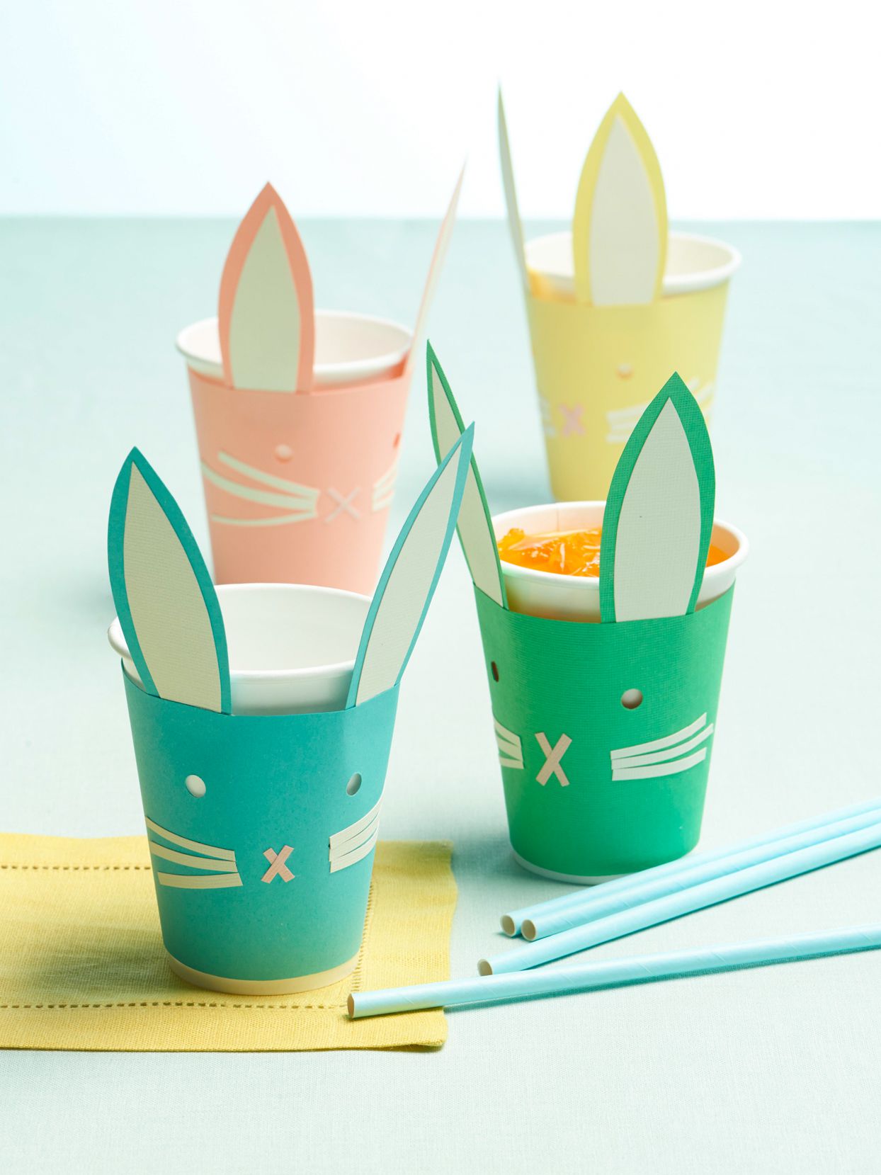 paper cup bunnies