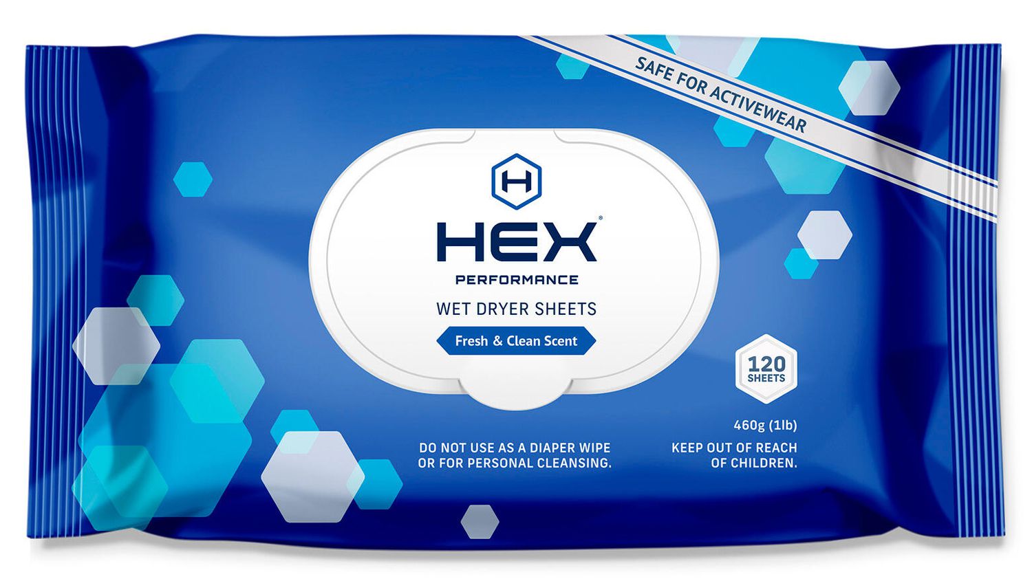 HEX Performance Wet Dryer Sheets Fresh and Clean Scent