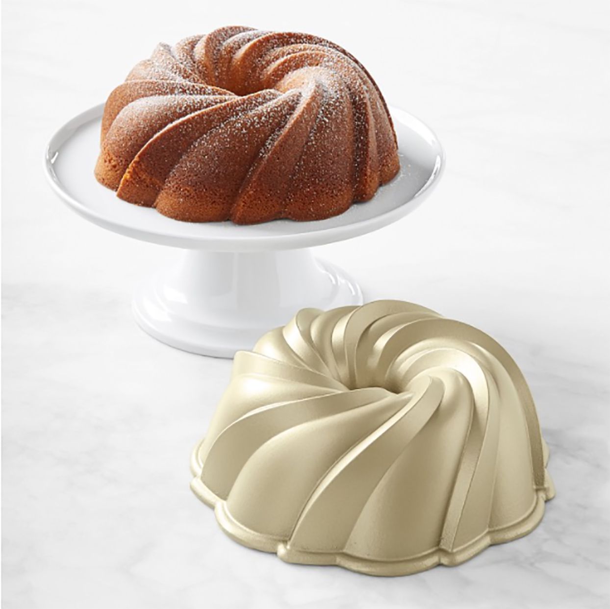 Swirl Bundt Ring Cake Bread Pastry Silicone Mold Pan Bake Mould YU