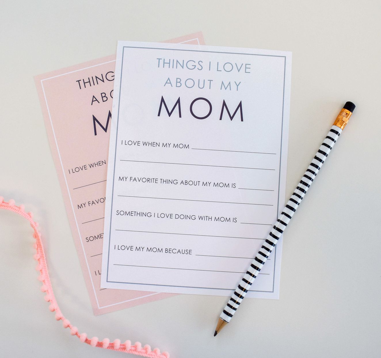 mothers day fill-in cards
