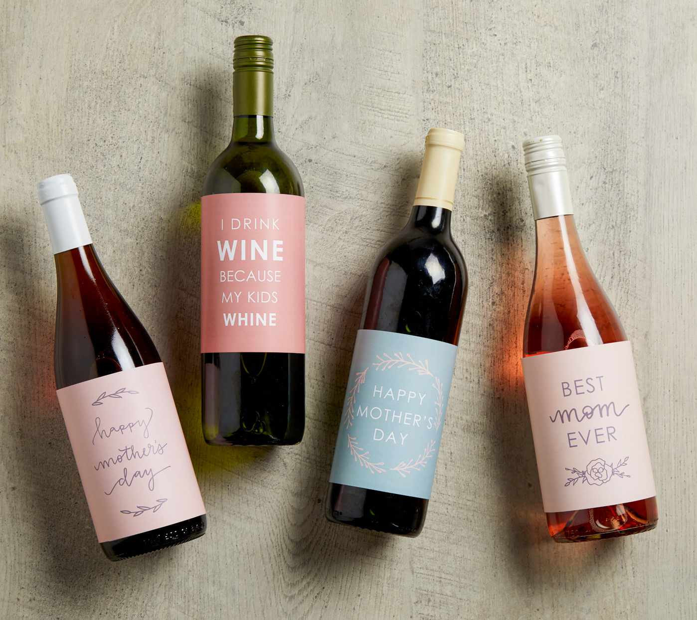mother's day wine labels