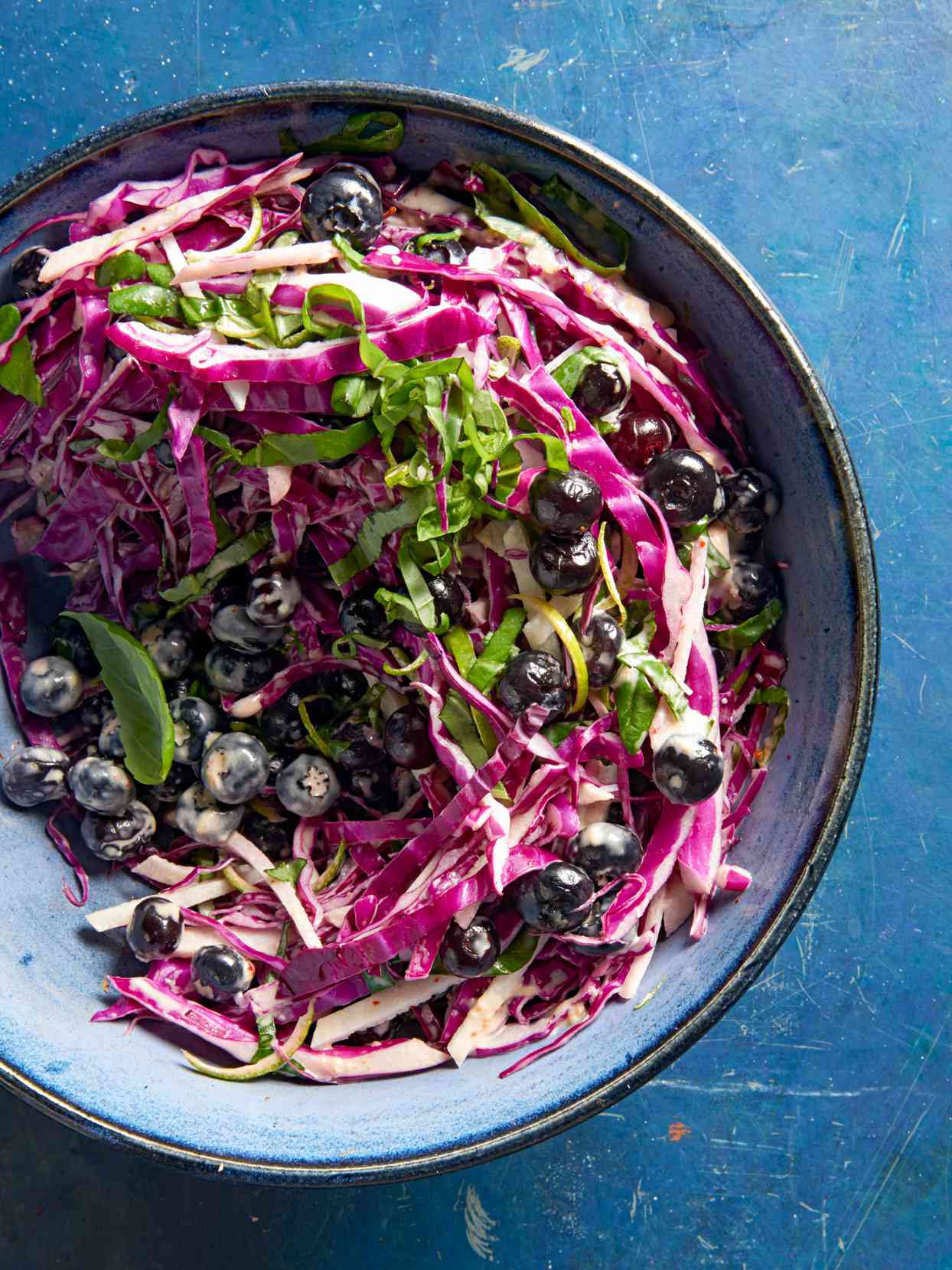 Asian Blueberry Coleslaw