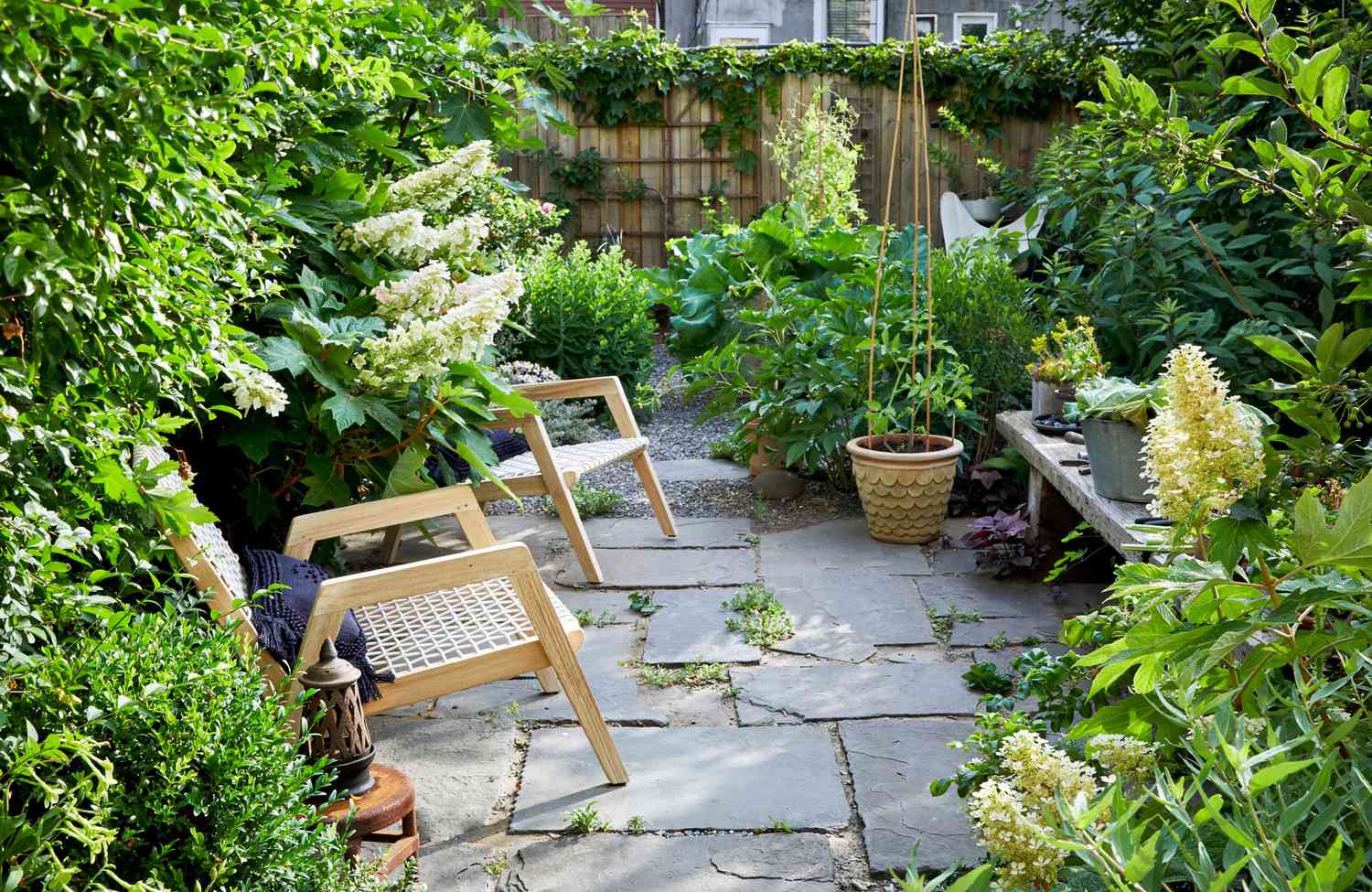 small seating area backyard garden