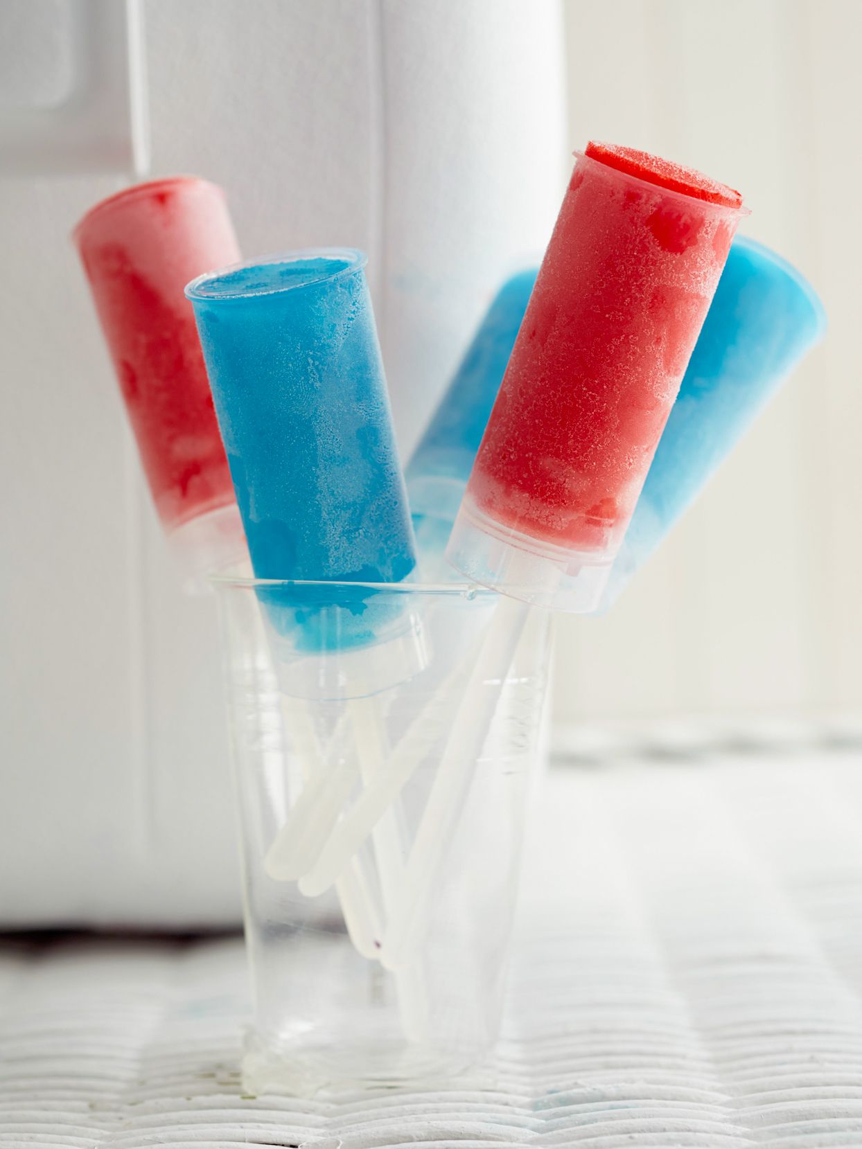 red and blue Rocket Pops