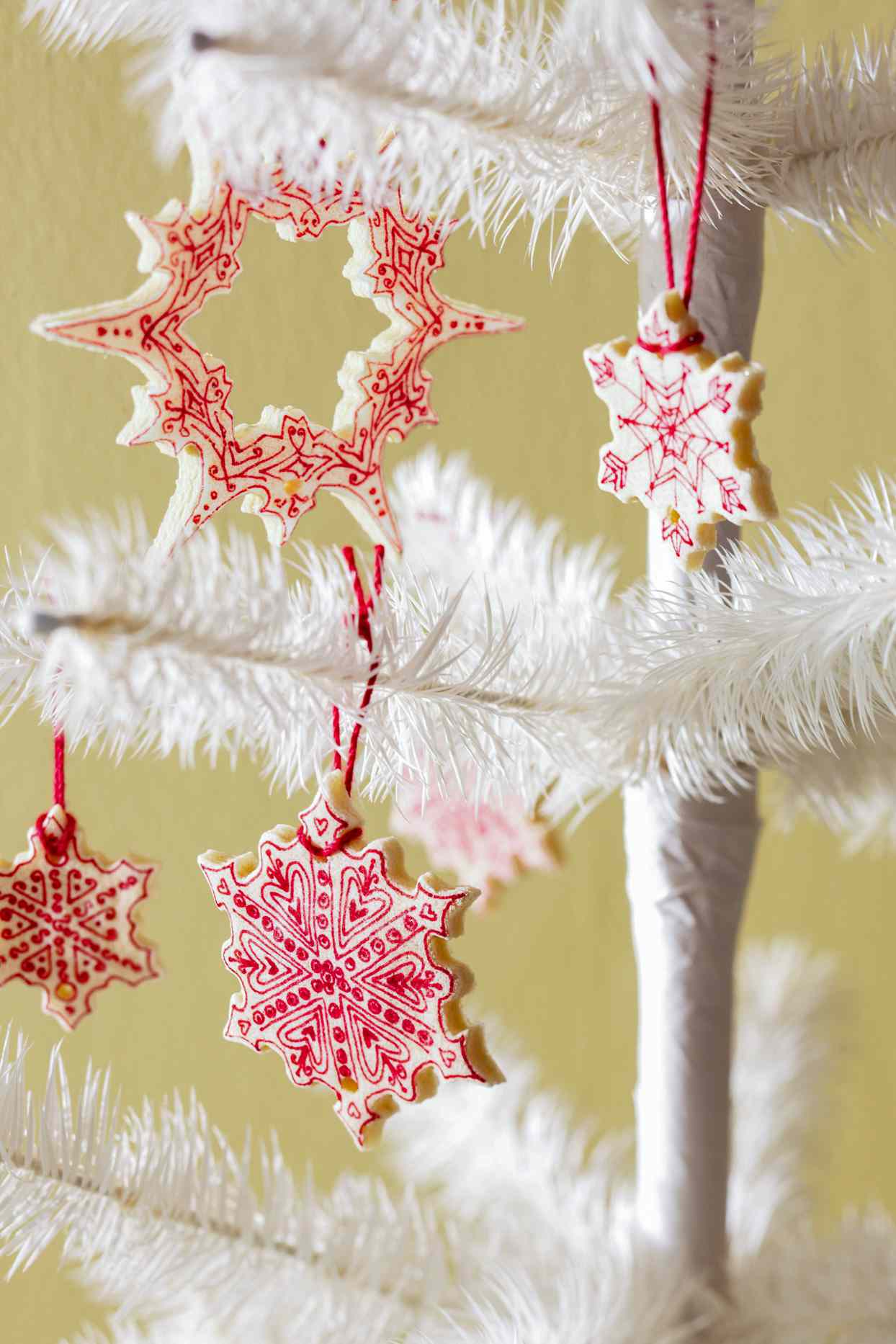 Salt-Dough Snowflake Ornaments