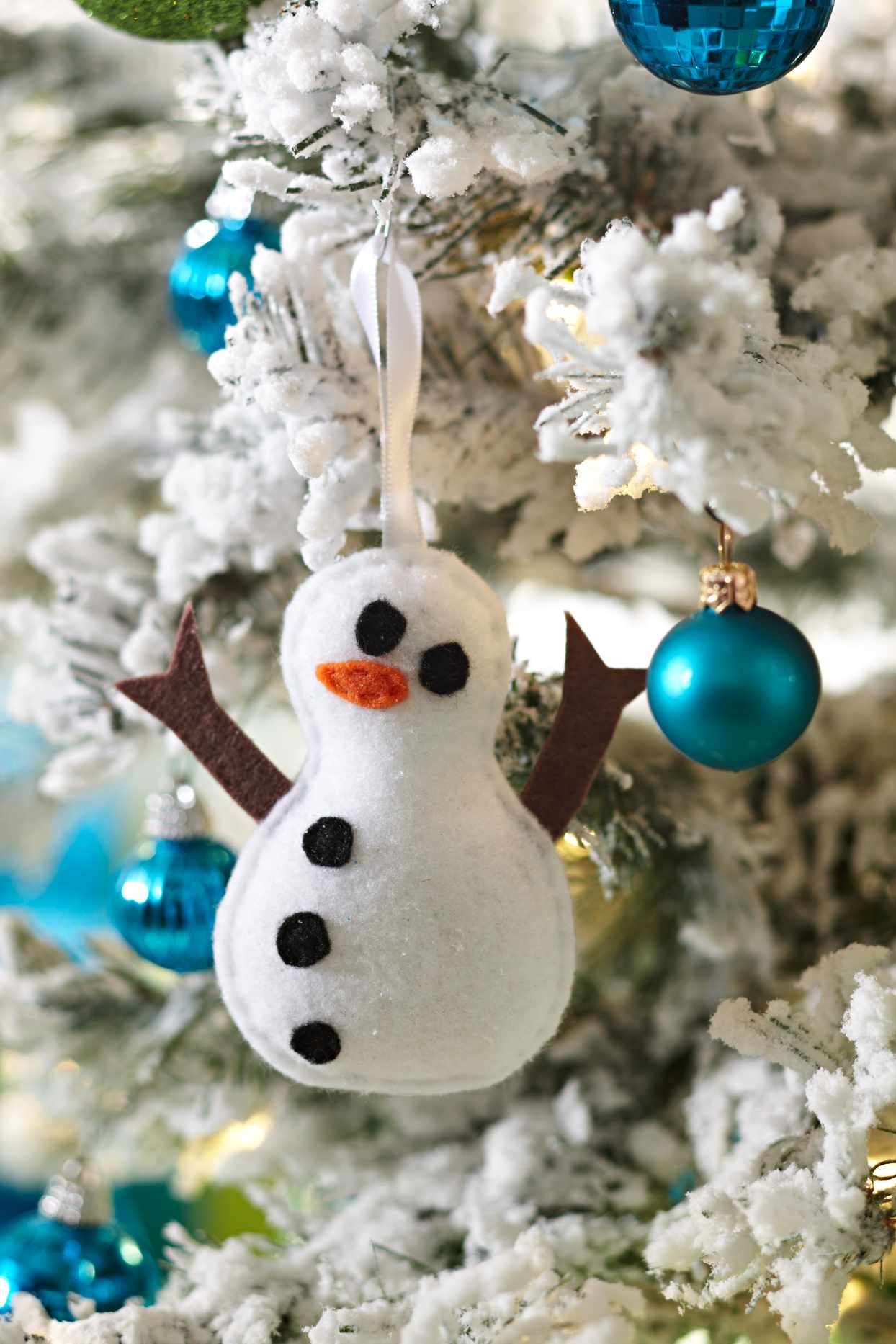 Snowman Felt Ornament