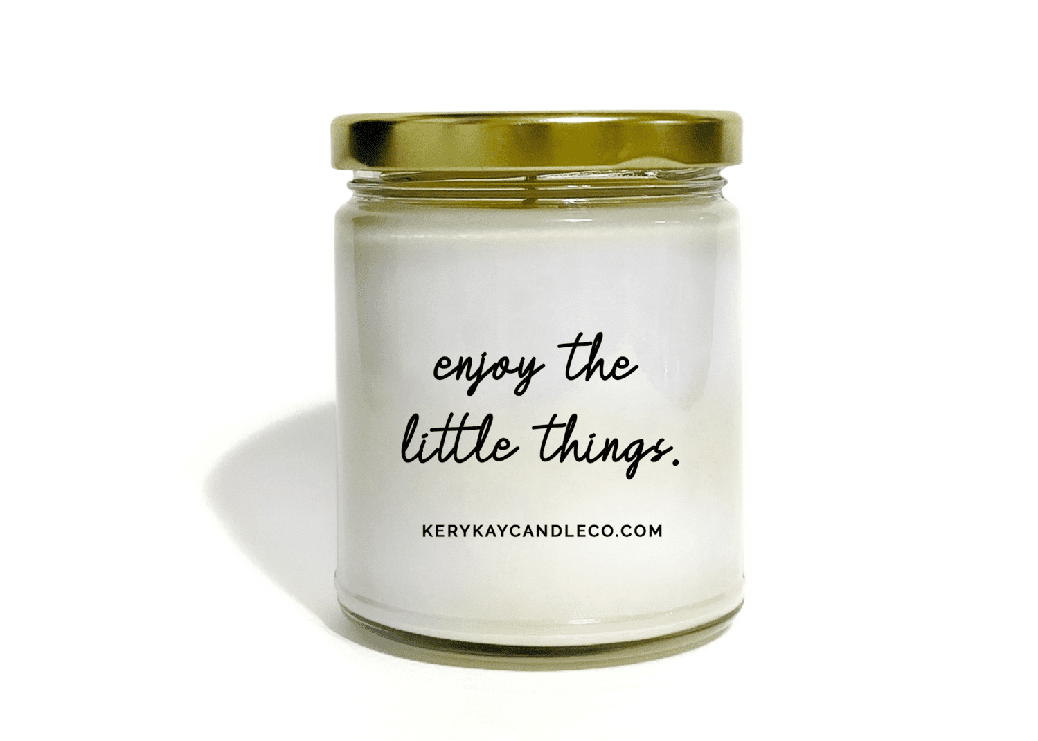 candle jar with affirmation