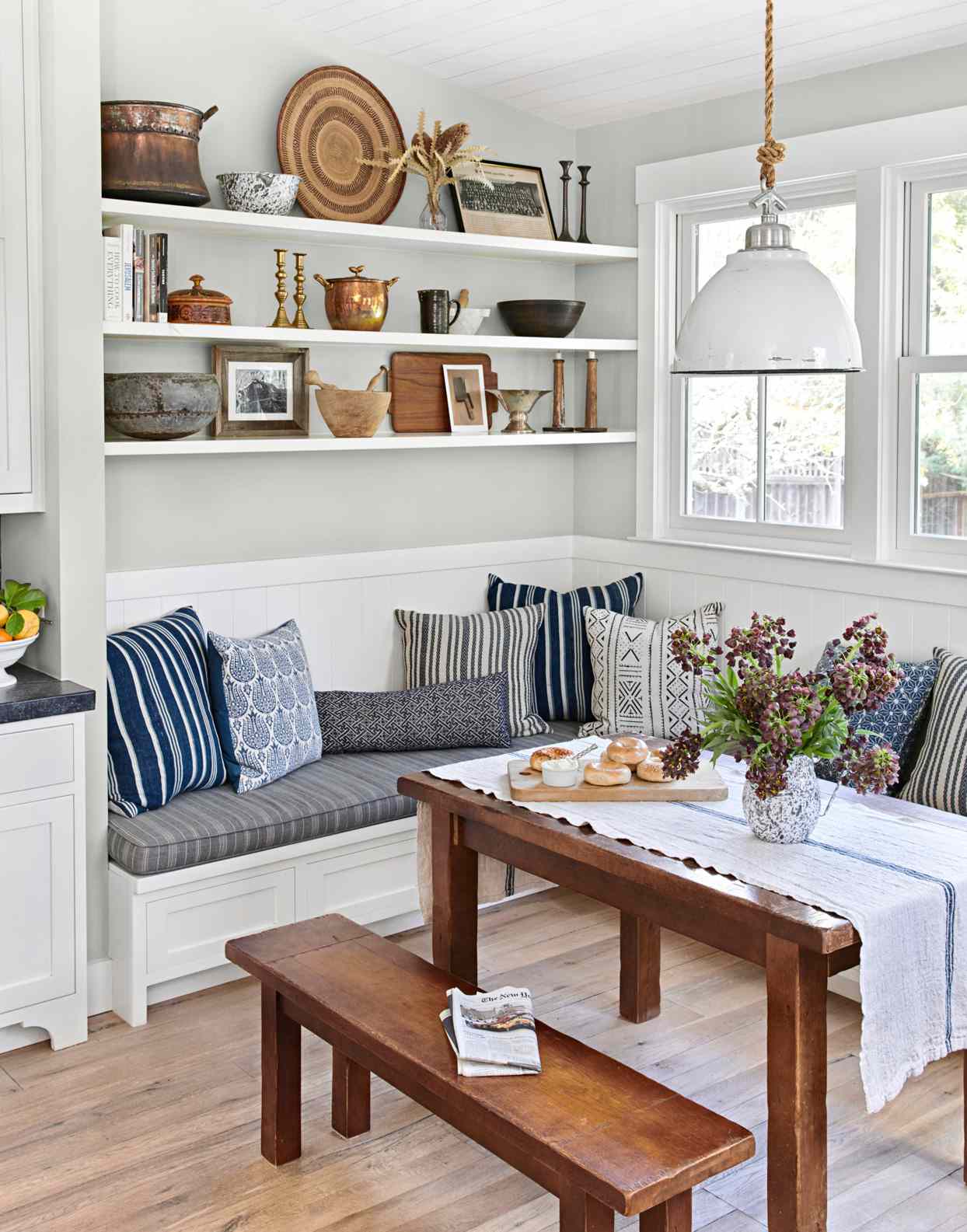 Easy-Access Banquette Storage