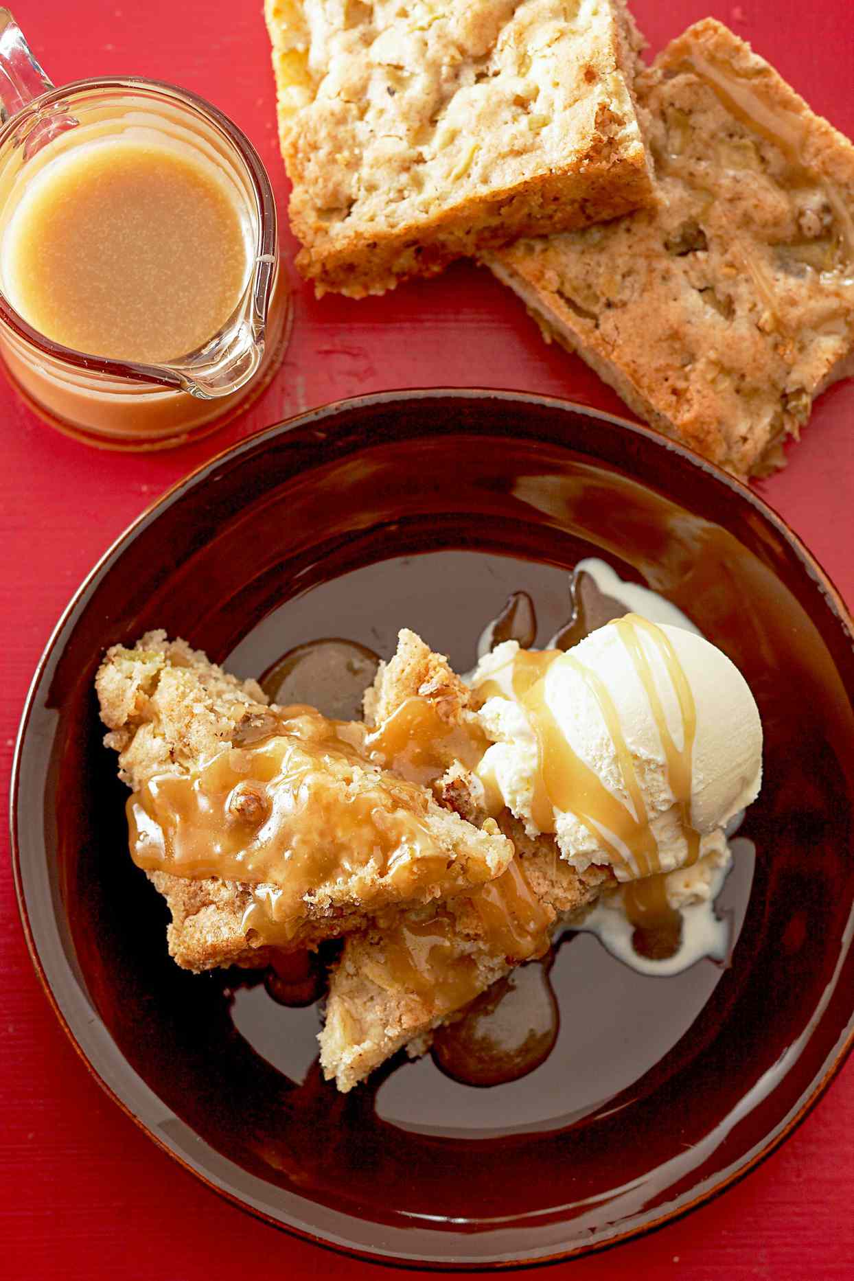 Apple Cake with Buttery Caramel Sauce 