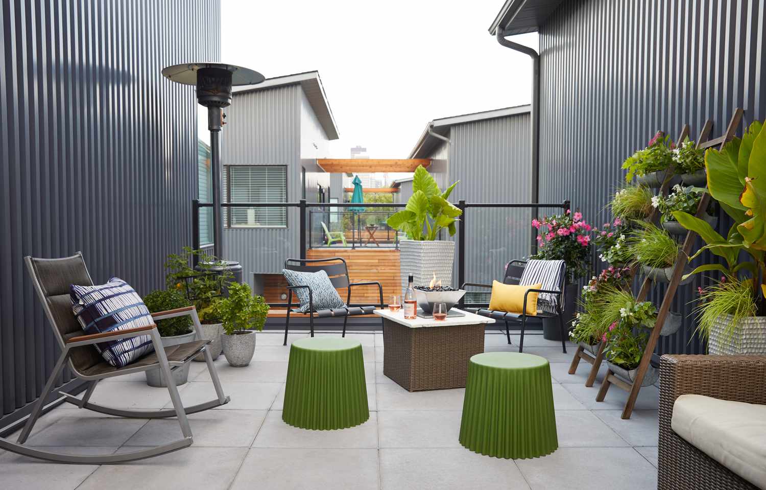 modern outdoor balcony simple